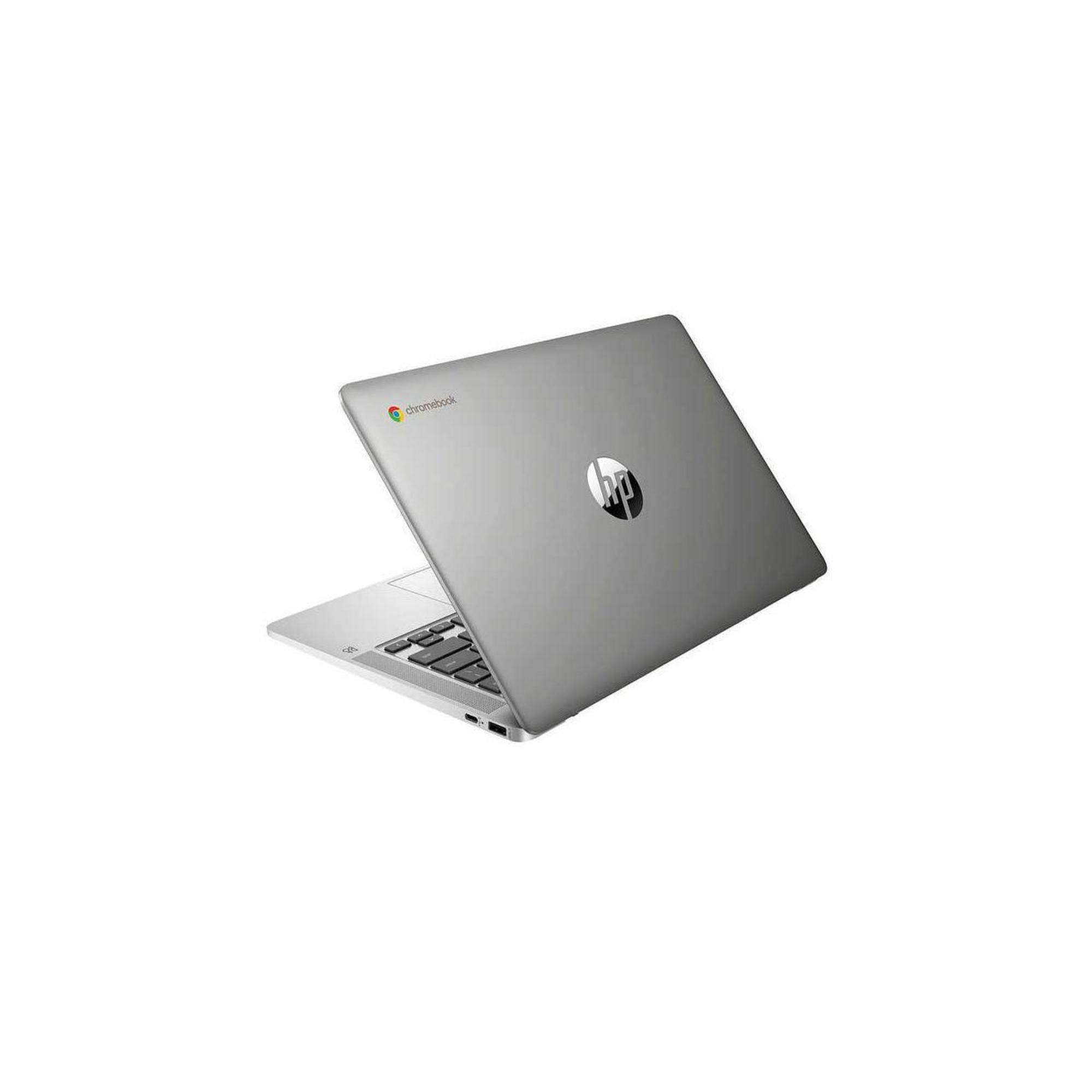 HP Chromebook 14a-na0023cl - Intel Celeron N4000, 4GB RAM, 64GB eMMC Storage, Includes Wireless Mouse - Lightweight Laptop for Students, Remote Work & Home Office Use