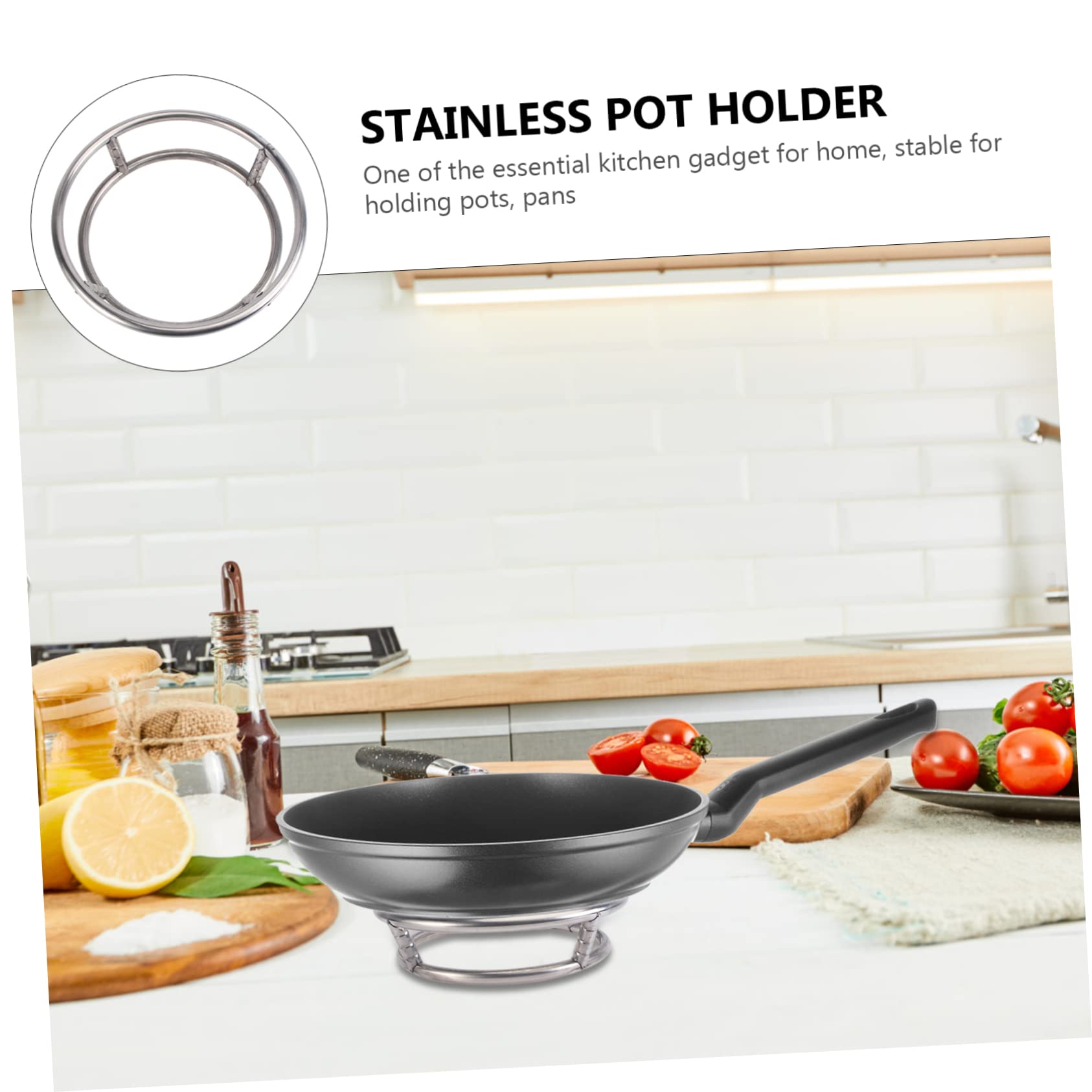 DOITOOL 2-Piece Stainless Steel Wok Ring & Steamer Basket Set - Heavy Duty Cooking Rack for Dim Sum, Fish, Vegetables - Compatible with Gas Stoves, Round Pots - Perfect for Asian Cuisine, Steaming, and Cooling Food