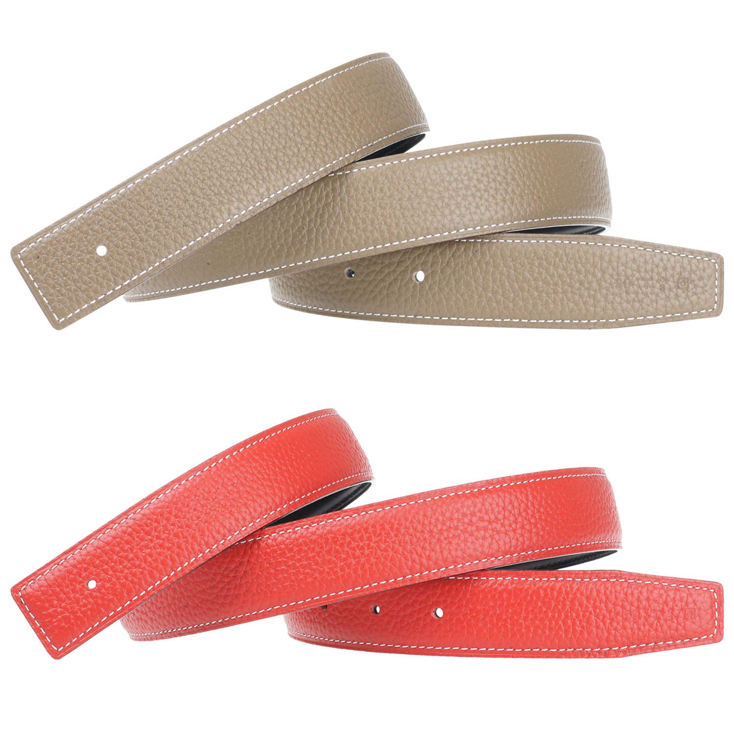 Premium Full Grain Leather Belt Strap - 32mm Wide Unfinished Replacement Belt Blank (7-Pack) for Men & Women | Durable DIY Belt Making, Costume Accessories & Fashion Styling