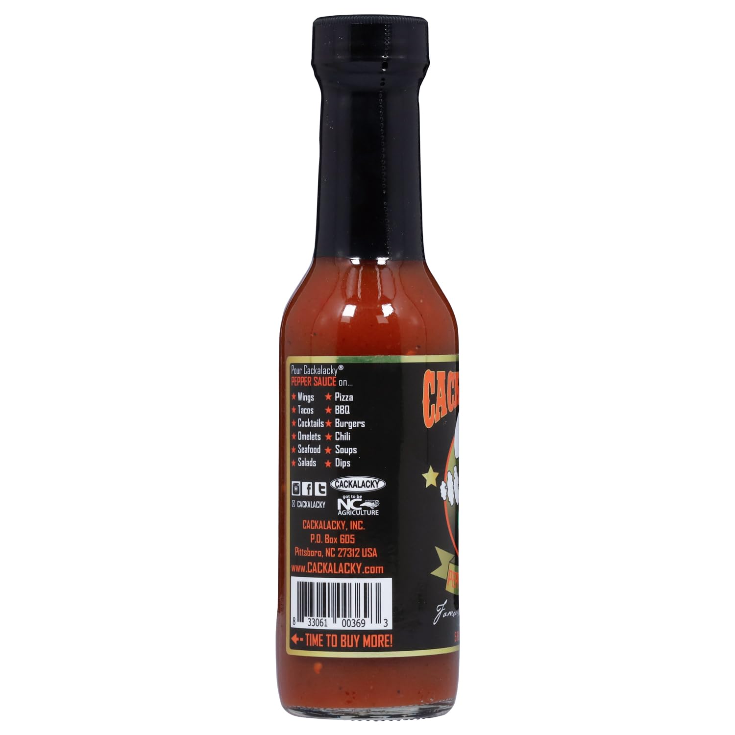 Cackalacky Jack Famously Original Collector’s Edition Hot Pepper Sauce - 5 oz Bottle - Gourmet Spicy Sauce for BBQ, Wings & Cooking - Perfect for Grilling, Dipping, Marinades & Gifts