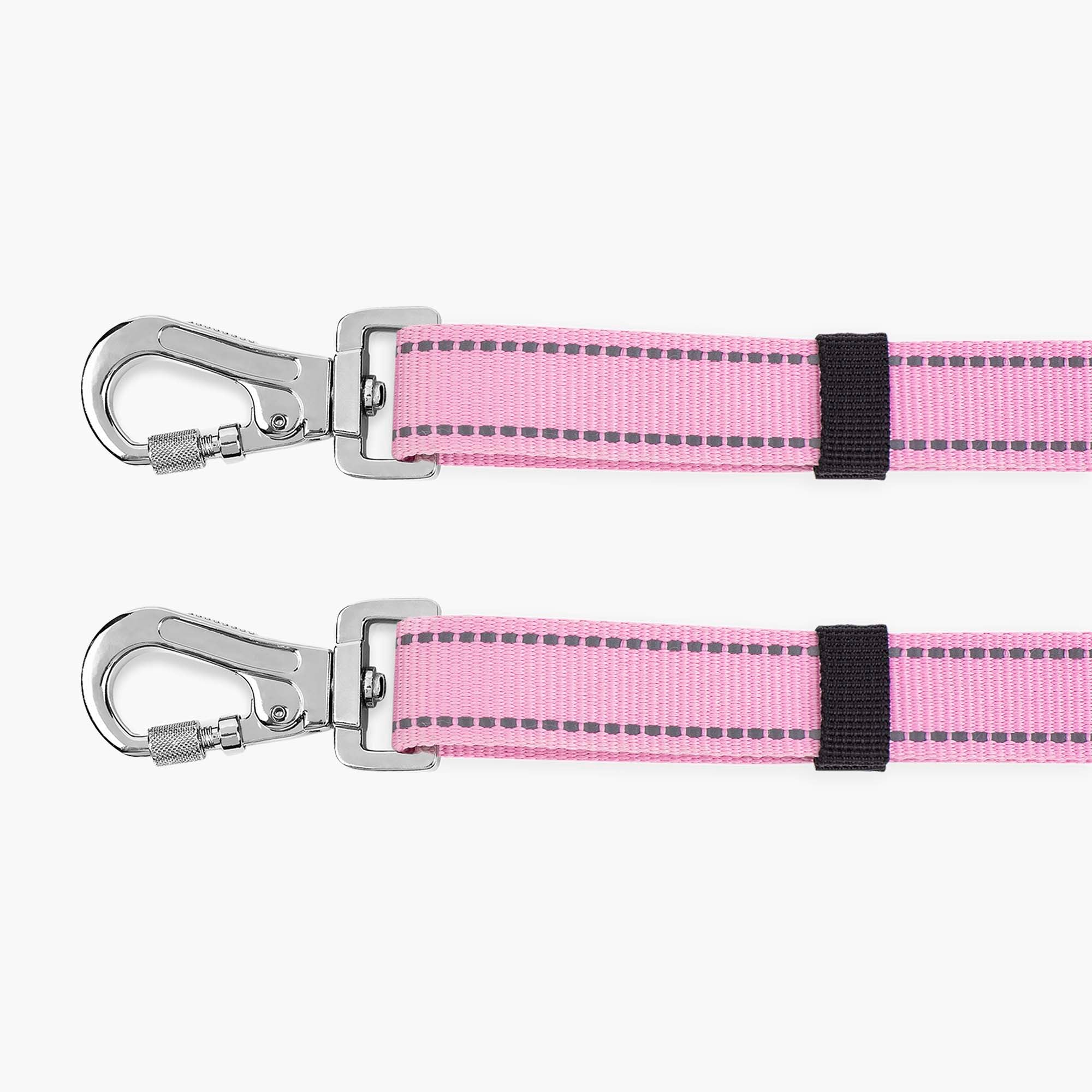 Dog Lead Splitter - Pink Dual Dog Leash for Walking 2 Dogs, Hands-Free Control for Hiking, Running & Outdoor Adventures