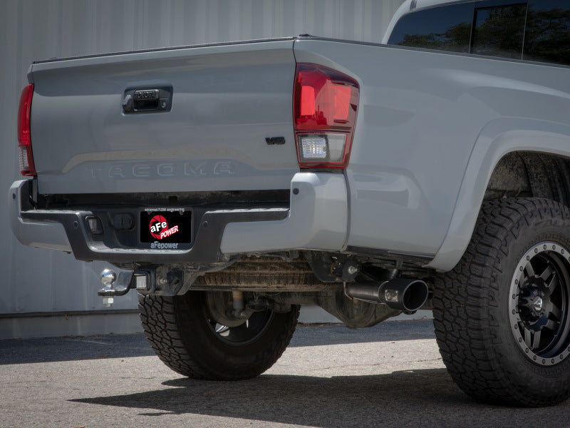aFe 16-22 Toyota Tacoma Apollo GT Series 2.5in-3in 409 Stainless Steel Cat-Back Exhaust System with Polished Tip - Performance Upgrade for Off-Road & Daily Driving
