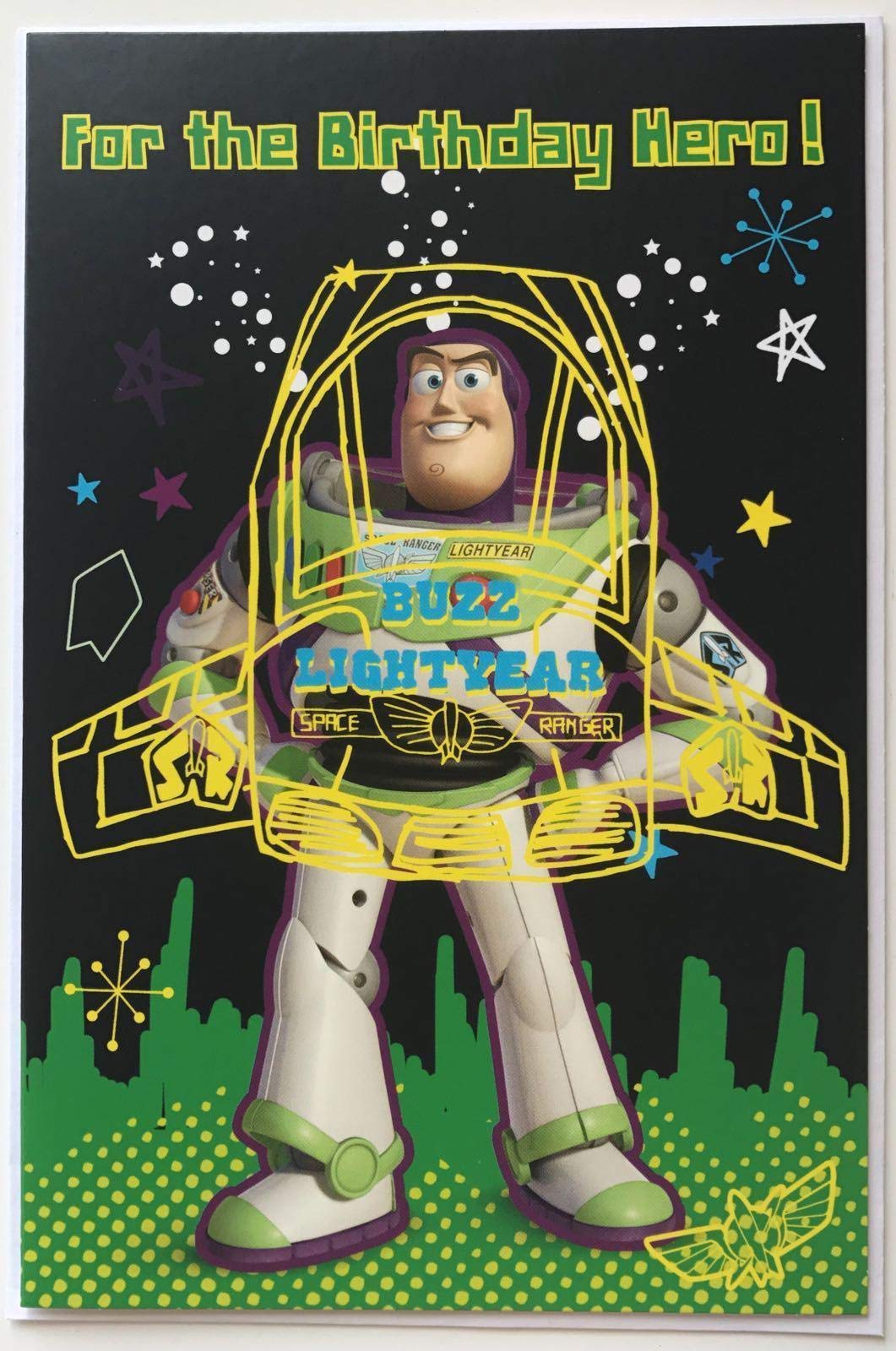 Disney Toy Story Buzz Lightyear Action Figure - Perfect Birthday Gift for Kids & Collectors | Birthday Card Included | Great for Playtime, Decor & Collectibles