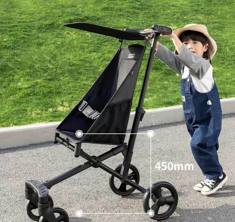Lightweight Umbrella Stroller for Kids Ages 4-8 | Compact Baby Stroller with Canopy | Ideal for Travel, Shopping & Daily Walks | Pink