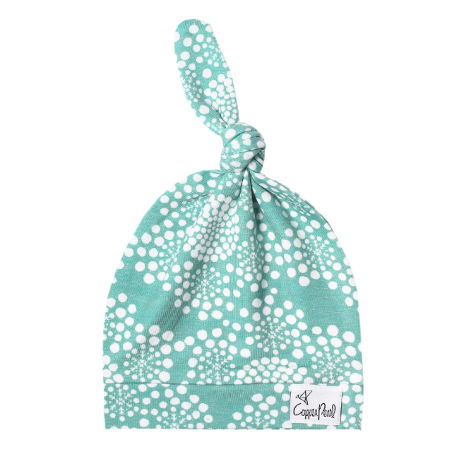 Copper Pearl Top Knot Hat for Women - Stylish & Comfortable Baby Headband for Newborns, Infants & Toddlers - Perfect for Photography, Outfits & Everyday Wear