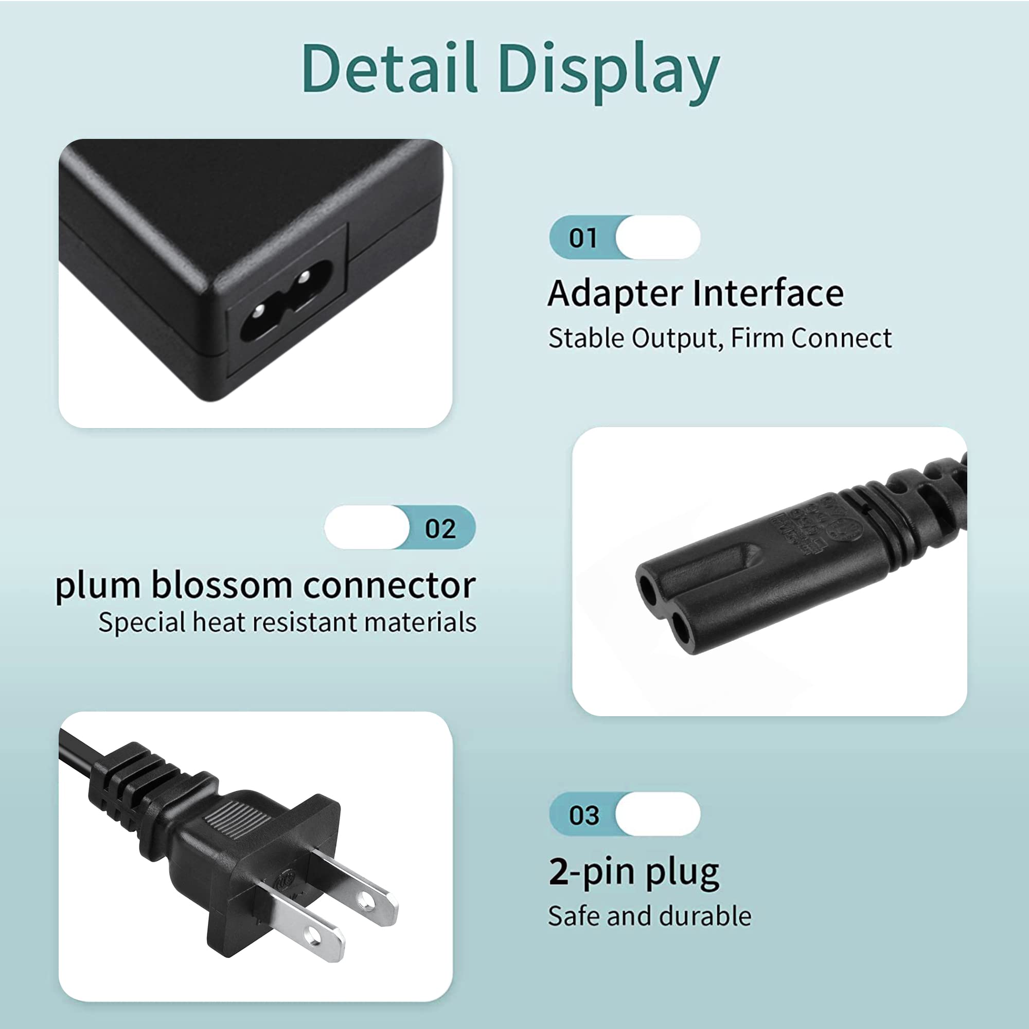 SLLEA 12V 3.5A Power Supply Adapter - 12 Volt 3.5 Amp DC Charger for LED Strip Lights, CCTV Cameras, Routers & Electronics - Perfect for Home & Office Use