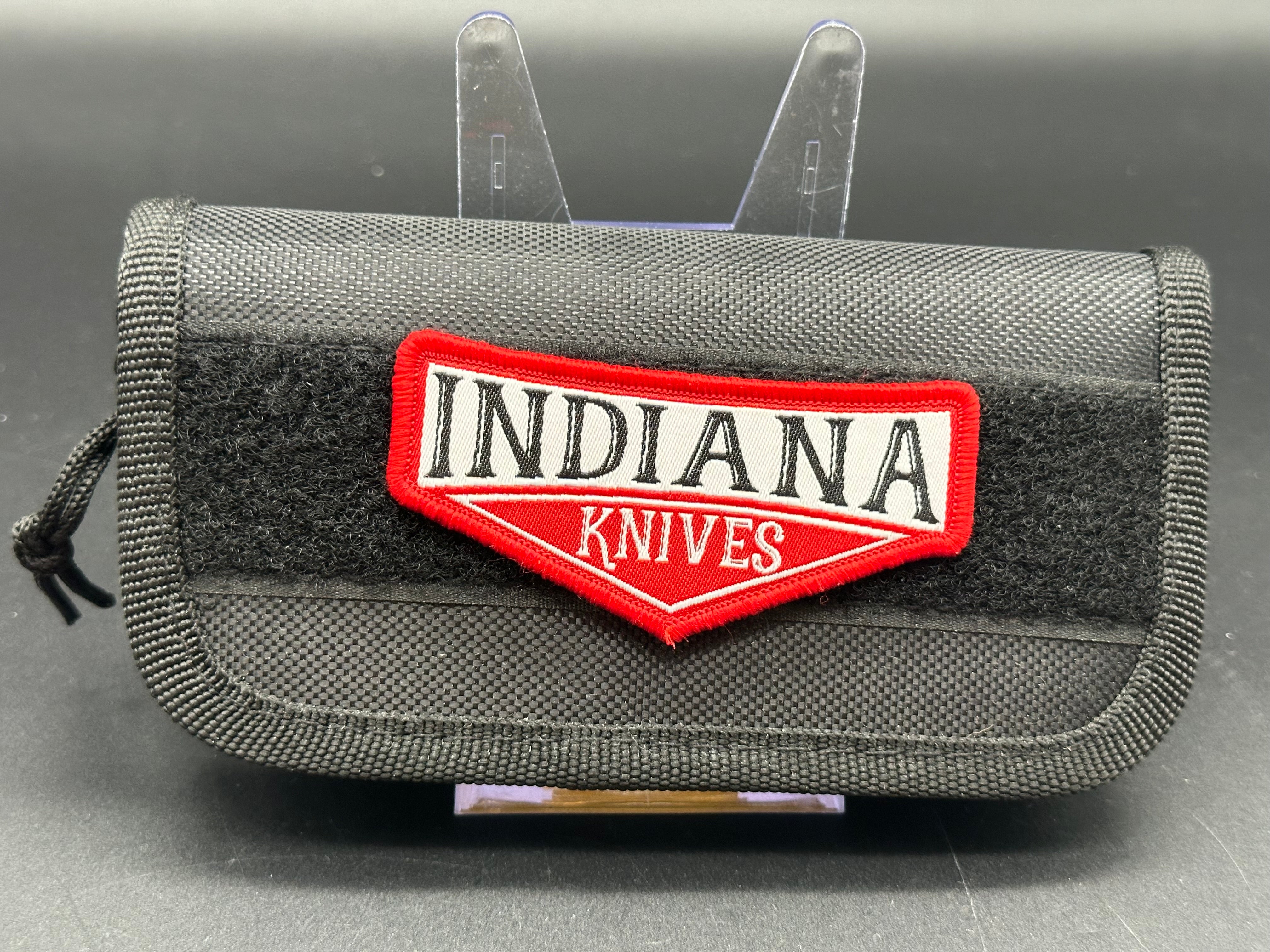Premium Indiana Knives EDZ Blue Titanium Folding Knife with Magnacut Blade - Perfect for Outdoor Adventures, Camping & Everyday Carry (EDC)