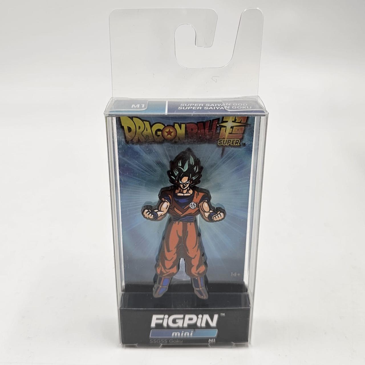 Dragon Ball Super Super Saiyan God Super Saiyan Goku Action Figure Pin - Collectible Anime Character Mini Figurine for Fans, Display & Gifts