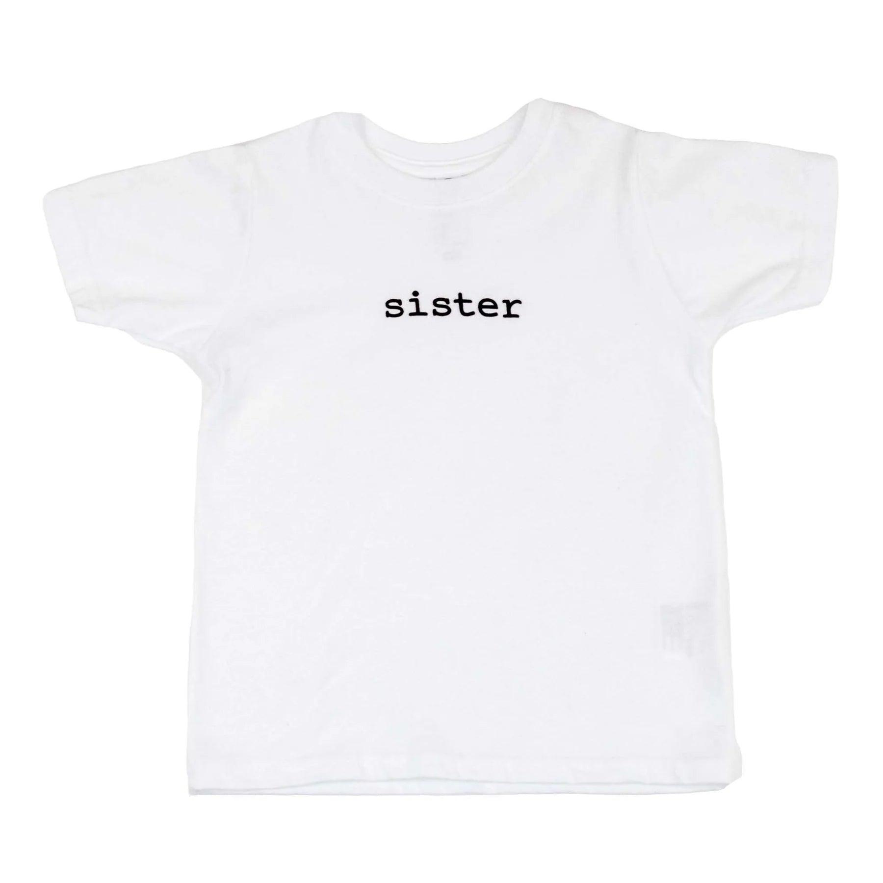 Baby, Toddler & Kids Sister T-Shirts - Soft Cotton Sibling Matching Outfits for Family Photos & Special Occasions