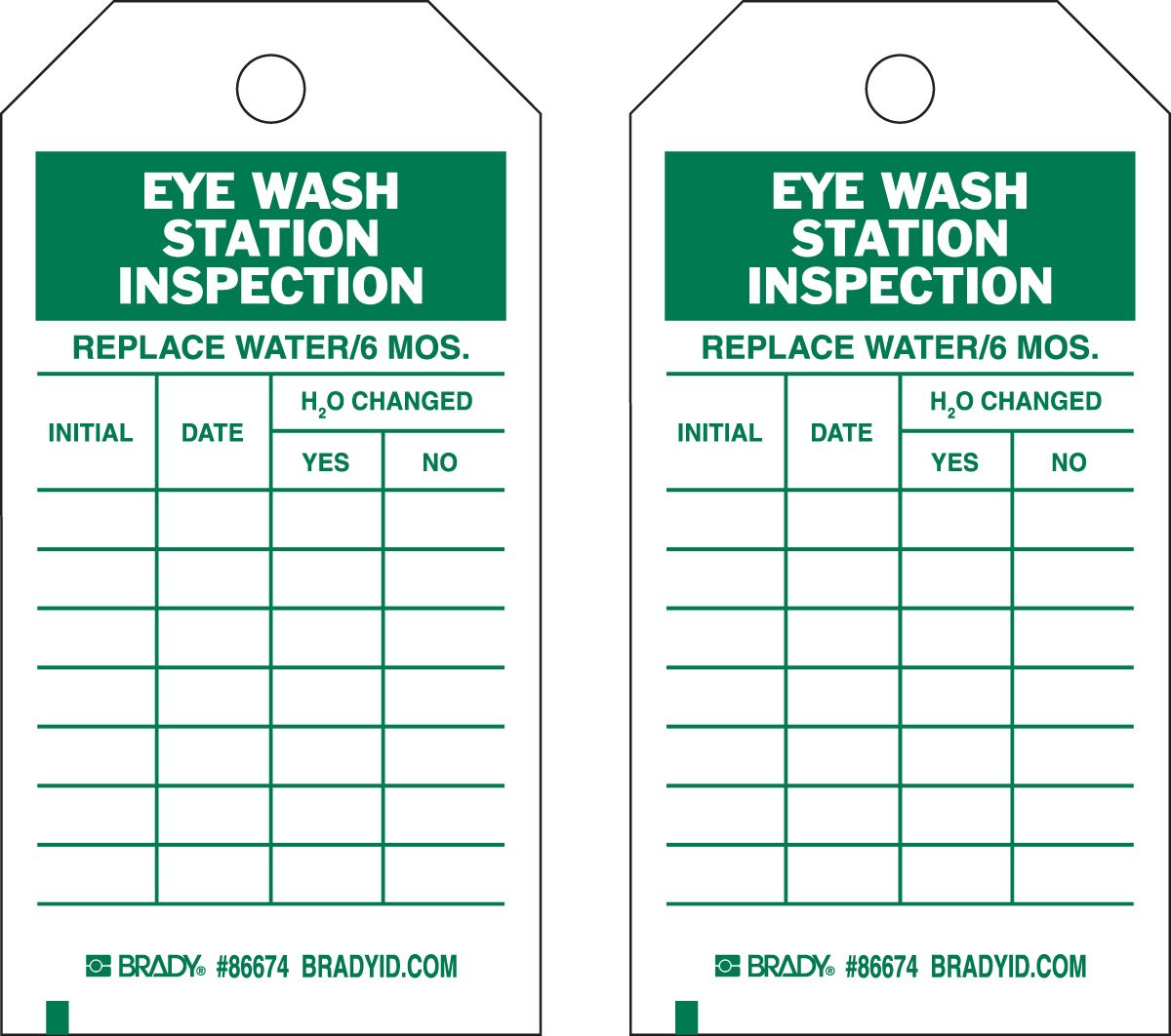 Brady 86674 Inspection & Material Control Tags - 5 3/4