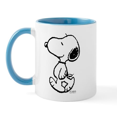 White/Blue Inside - Peanuts Snoopy Mugs