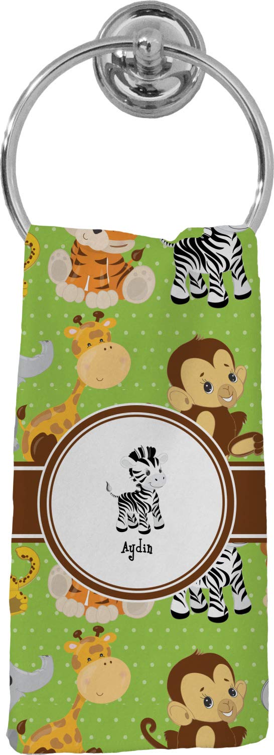 Custom Personalized Safari Hand Towel - Full Print Design for Bathroom, Kitchen & Travel - Unique Gift Idea for Animal Lovers