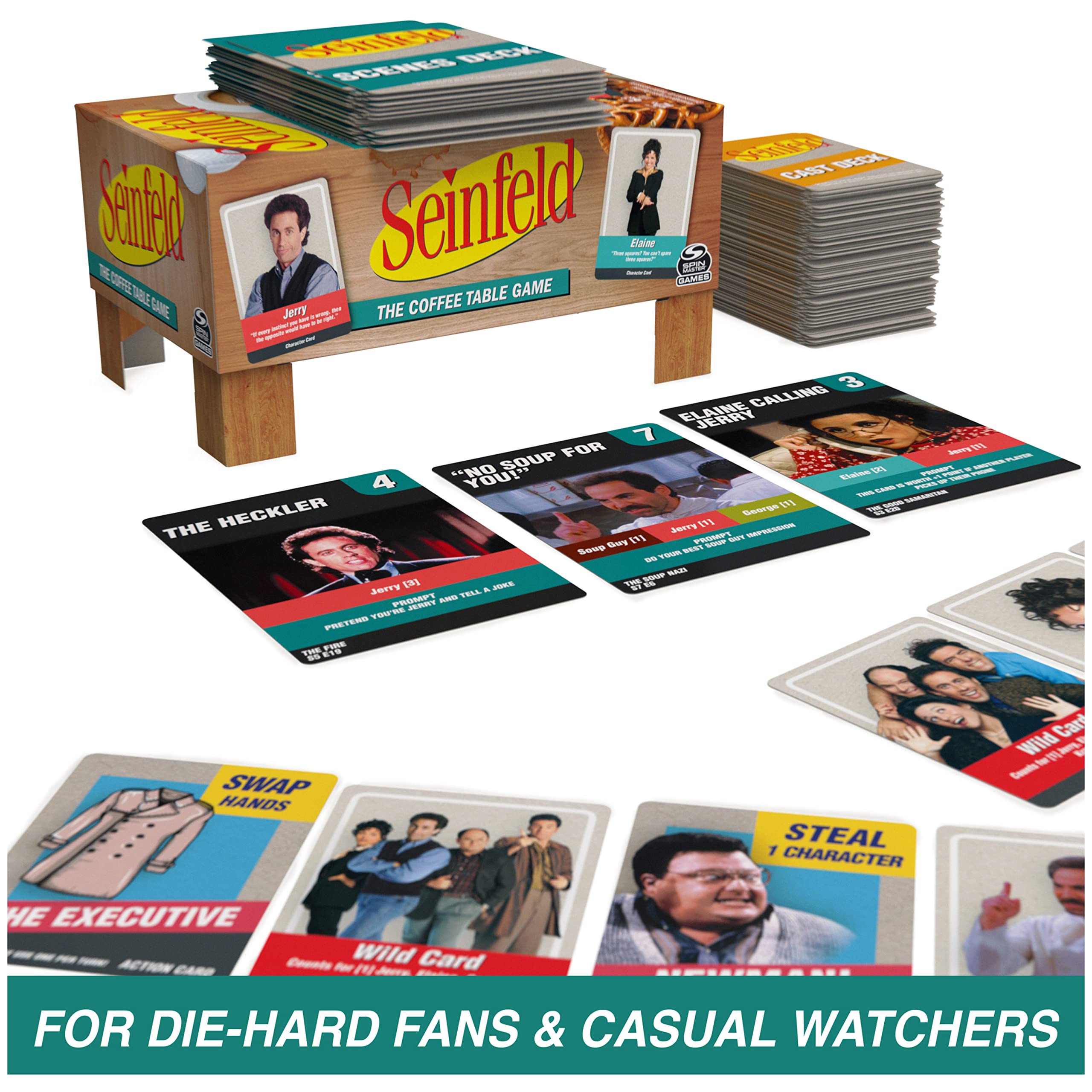 Seinfeld TV Show The Coffee Table Board Game - Fun & Hilarious Adult Party Game for Ages 12+ | Perfect for Game Nights, Family Gatherings & Friends Hangouts