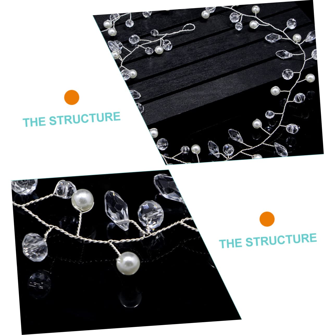 Minkissy 5-Piece Classic Bridal Pearl Headband Set with Crystal Decorations – Elegant Wedding Hair Accessories for Bride, Prom, Banquet & Special Occasions