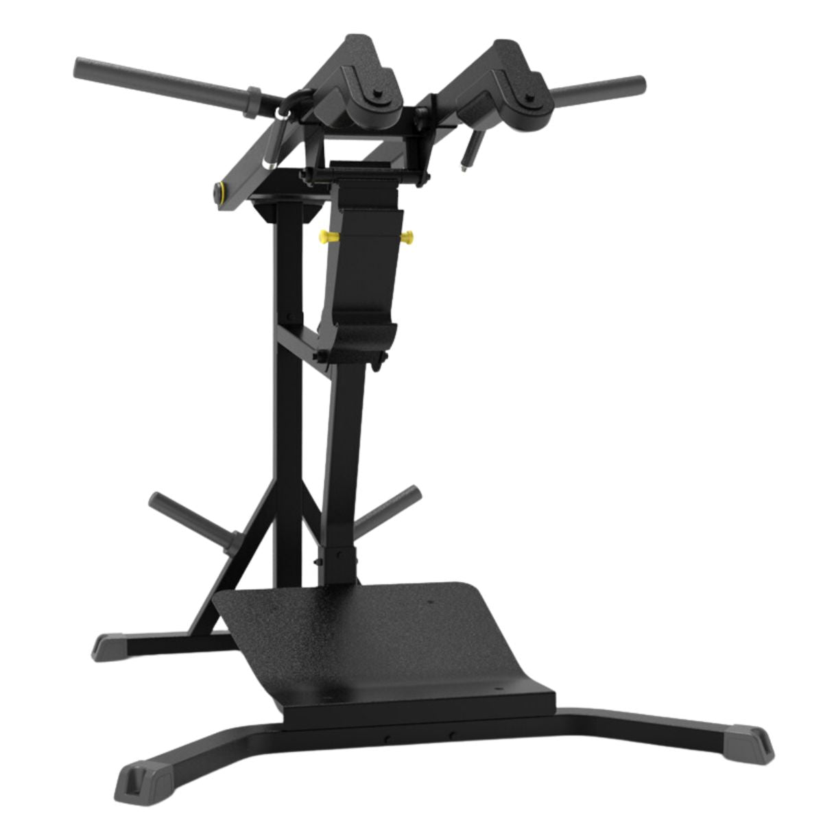 Gronk Fitness Plate Loaded Leverage Squat and Calf Machine - Heavy Duty Strength Training Equipment for Home & Commercial Gyms - Perfect for Leg Day Workouts and Lower Body Conditioning