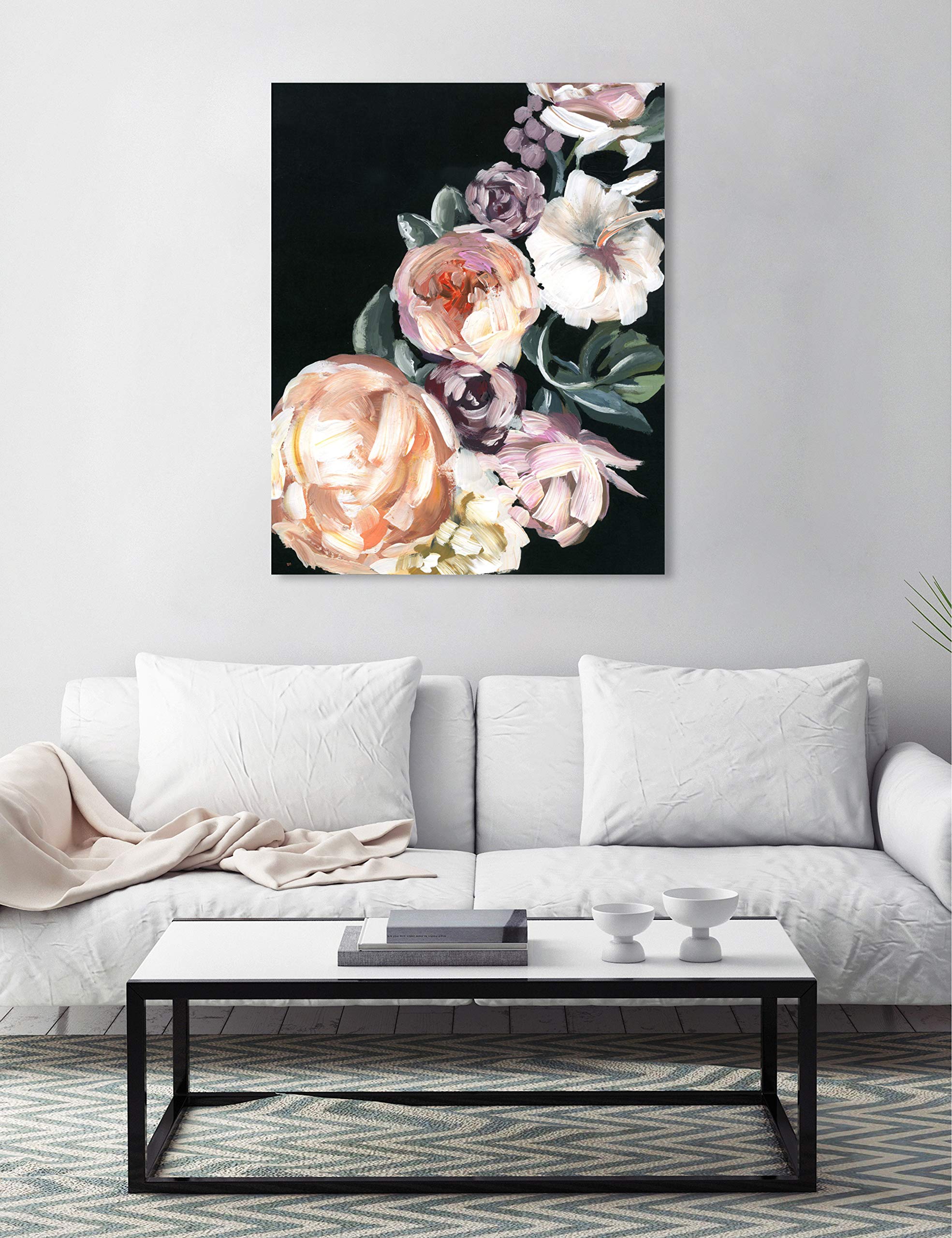 Floral Wall Art Canvas Prints 'Opaques' - Elegant Home Decor for Living Room, Bedroom & Office - Perfect Gift for Housewarming & Wedding