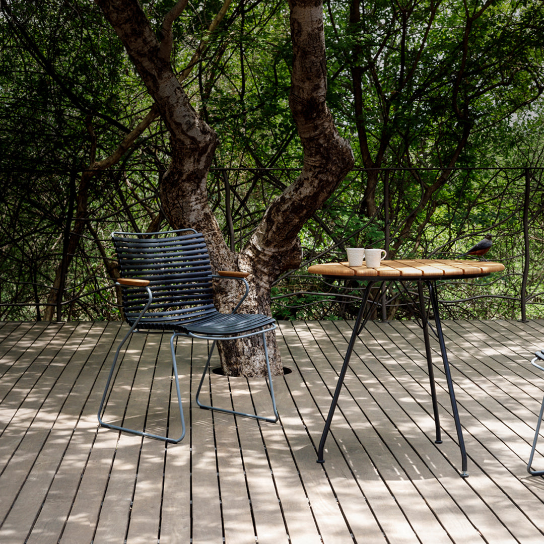 Click Outdoor Dining Chair with Armrests - Patio, Garden, Poolside & Deck Furniture - Waterproof & Weather-Resistant for Outdoor Use