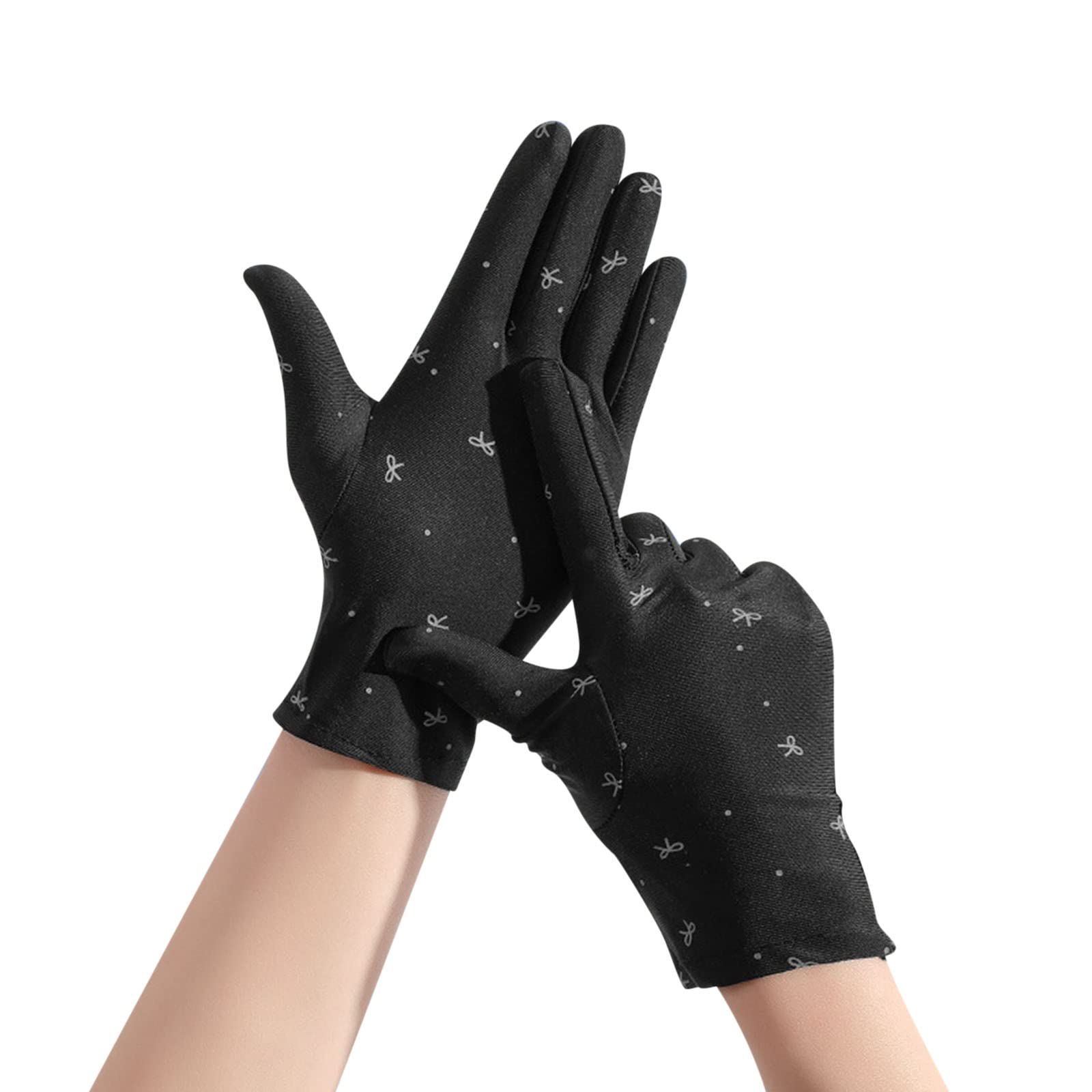 Unisex Ice Silk Sunscreen Gloves for Outdoor Activities - UV Protection Cooling Gloves for Fishing, Riding, Cycling & Driving - Breathable Mittens for Women & Men