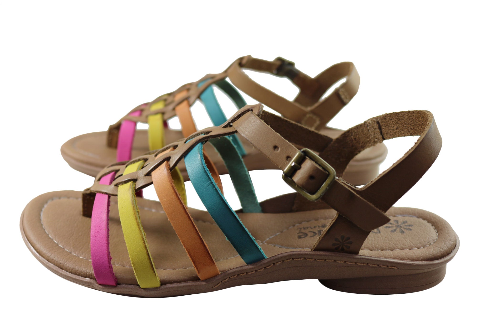 New Women's Comfortable Leather Sandals - Handmade in Brazil - Perfect for Summer, Beach, and Casual Outings