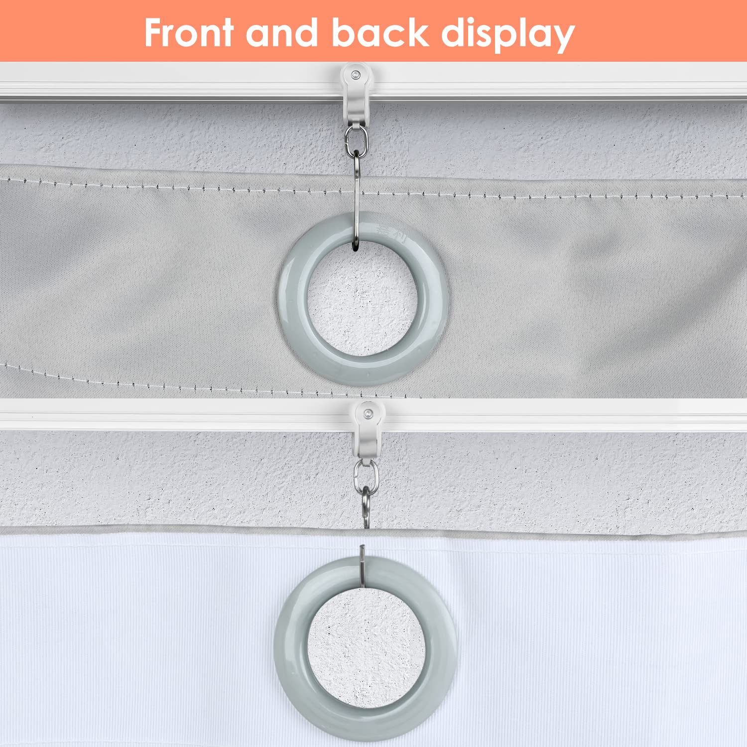 Ceiling Curtain Track - Curved Ceiling Mount Room Divider Track for Drapes & RV - L Shape U Shape Bay Window Curtain Rail (3-6 ft) - Perfect for Living Rooms, Bedrooms, RVs and Room Partitions