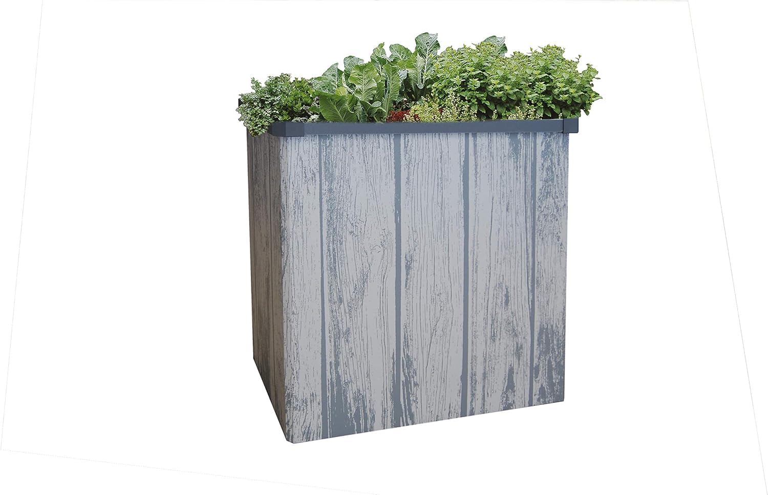 JUWEL Easy Garden Balcony & Patio Raised Bed - Foldable Birch Wood Planter Box with Quick Assembly | Large Capacity Snail-Proof Design | Perfect for Small Space Gardening, Urban Balconies & Outdoor Decoration