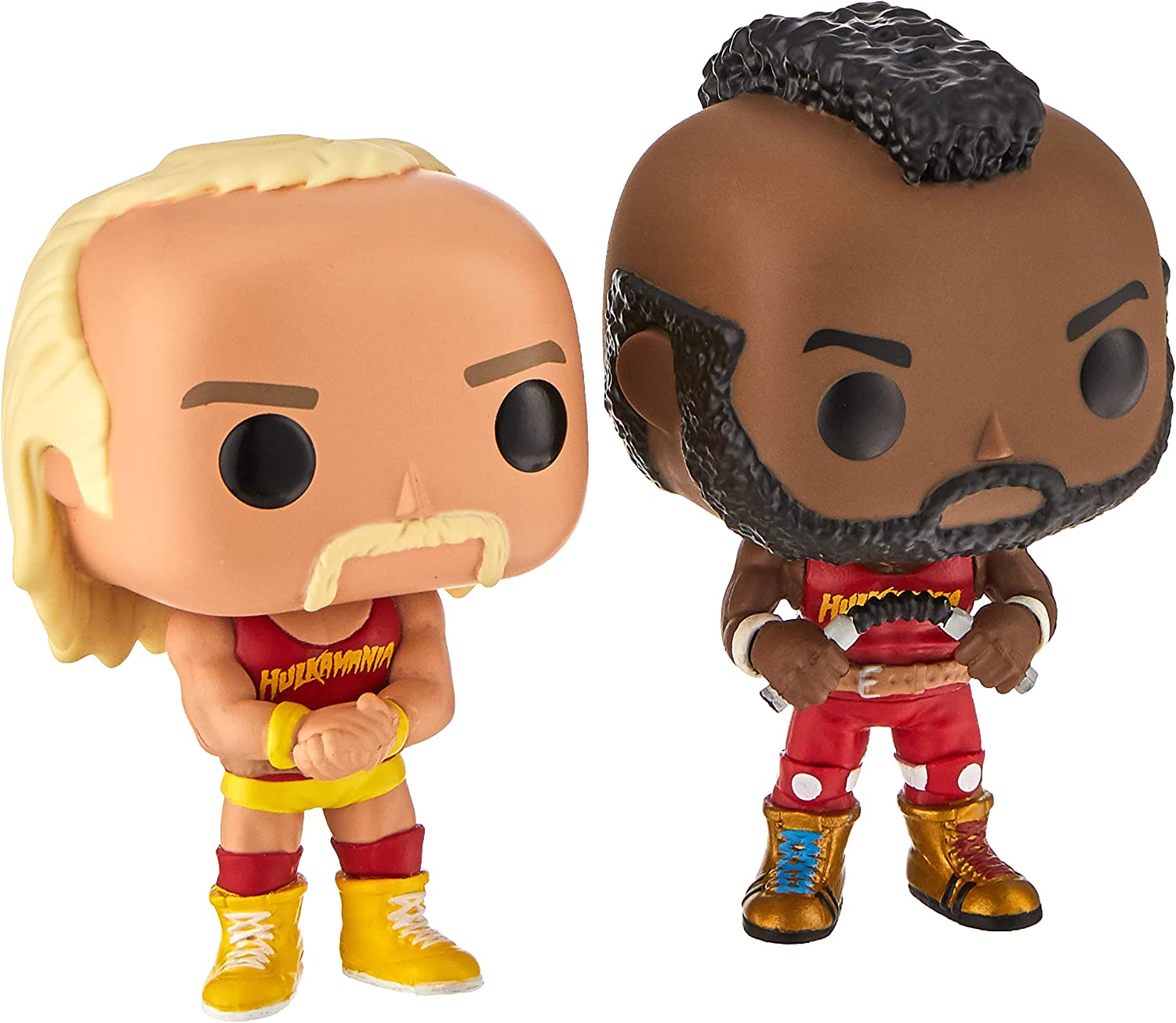 Funko Pop! WWE Hulk Hogan & Mr. T Action Figure Collectibles - Perfect for Wrestling Fans, Home Decor & Gift Ideas
