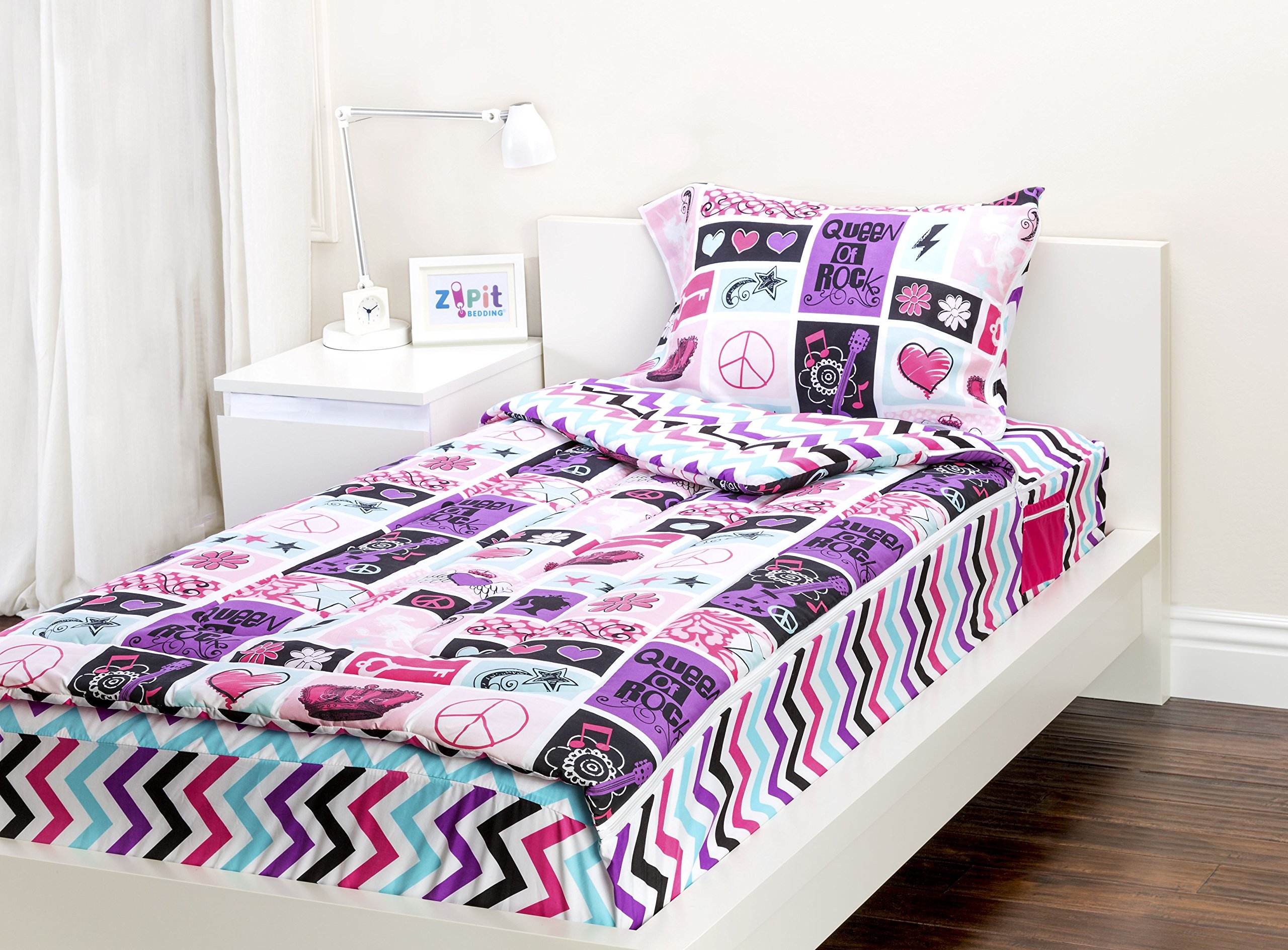 Zip It Bedding - Easy Close Duvet Cover Set | As Seen On TV | Perfect for Quick Bed Making & Hassle-Free Bedding Changes