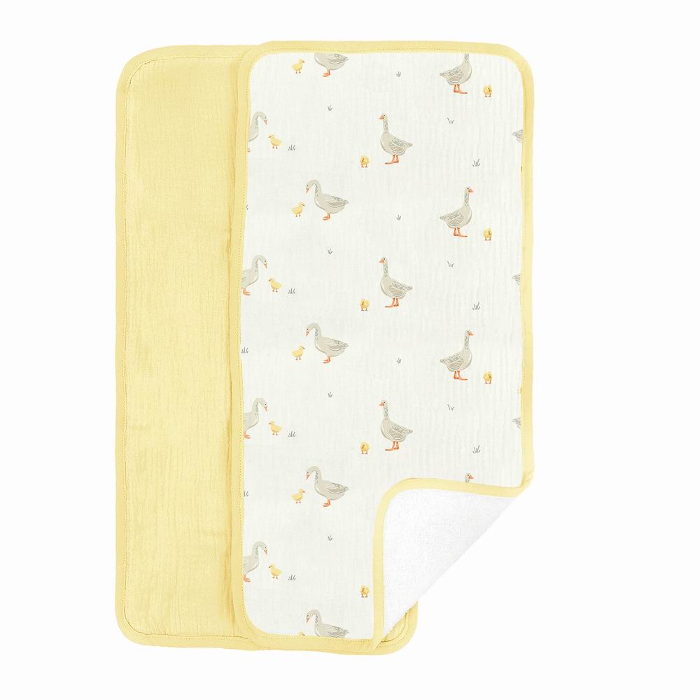 Mother Goose Burp Cloths Set - 100% Cotton Soft Baby Burp Cloths for Newborns & Infants - Perfect for Feeding, Spit-Up & Messy Moments