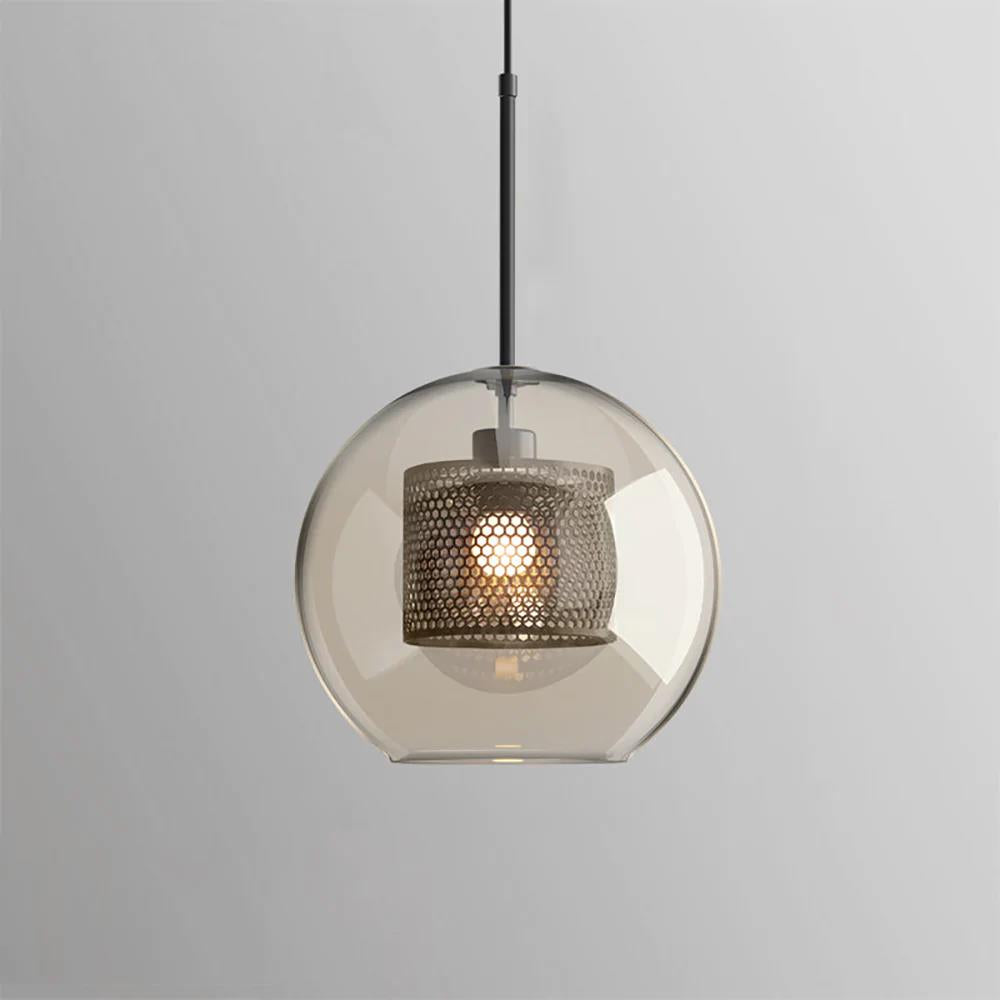 Chiswick Glass Pendant Light - Modern Hanging Ceiling Lamp for Kitchen Island, Dining Room & Bedroom Lighting