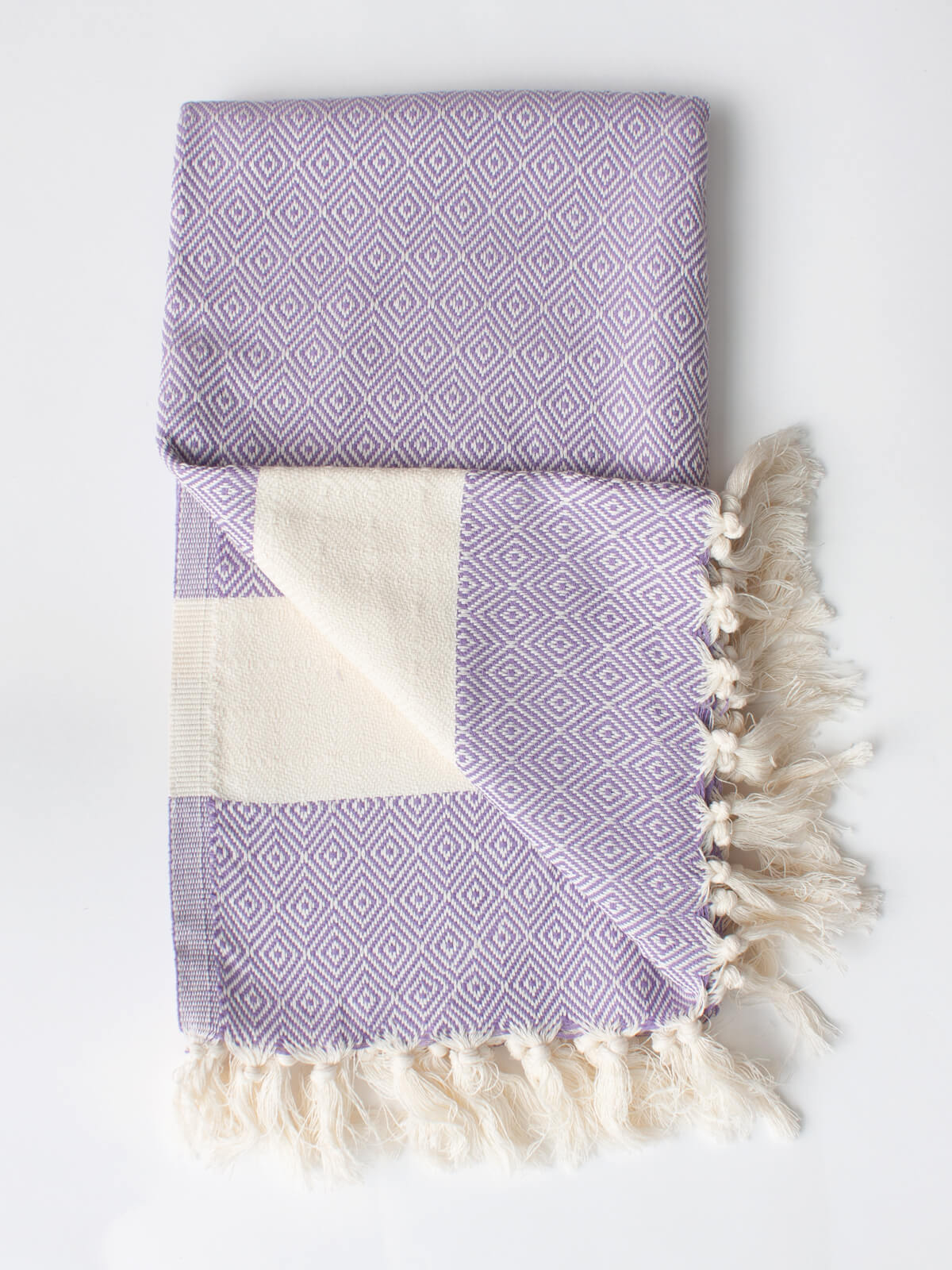 Premium Nordic Hammam Towel - Soft & Absorbent Lilac Turkish Bath Towel for Spa, Yoga, Beach & Home Use