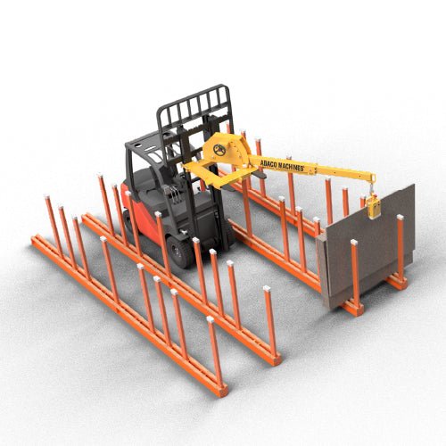 Abaco TPS Forklift Boom 3-in-1 Attachment - Heavy Duty Lifting & Material Handling for Warehouses, Construction Sites & Industrial Applications