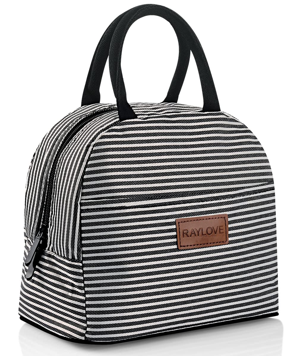 RayLove Insulated Lunch Bag for Women - Reusable Tote Lunch Box with Thermal Insulation - Perfect for Work, School, Picnics & Outdoor Activities