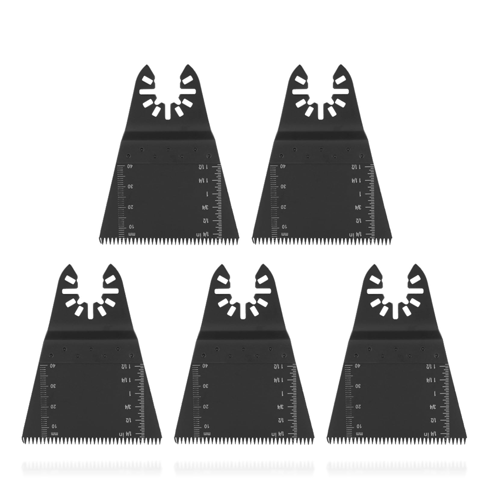 5Pcs 65mm Universal Oscillating Multi-Tool Blades Kit - Quick Release Saw Blades for Metal, Wood & Plastic Cutting, Sanding & Grinding - Perfect for DIY Projects, Home Renovations & Professional Woodworking