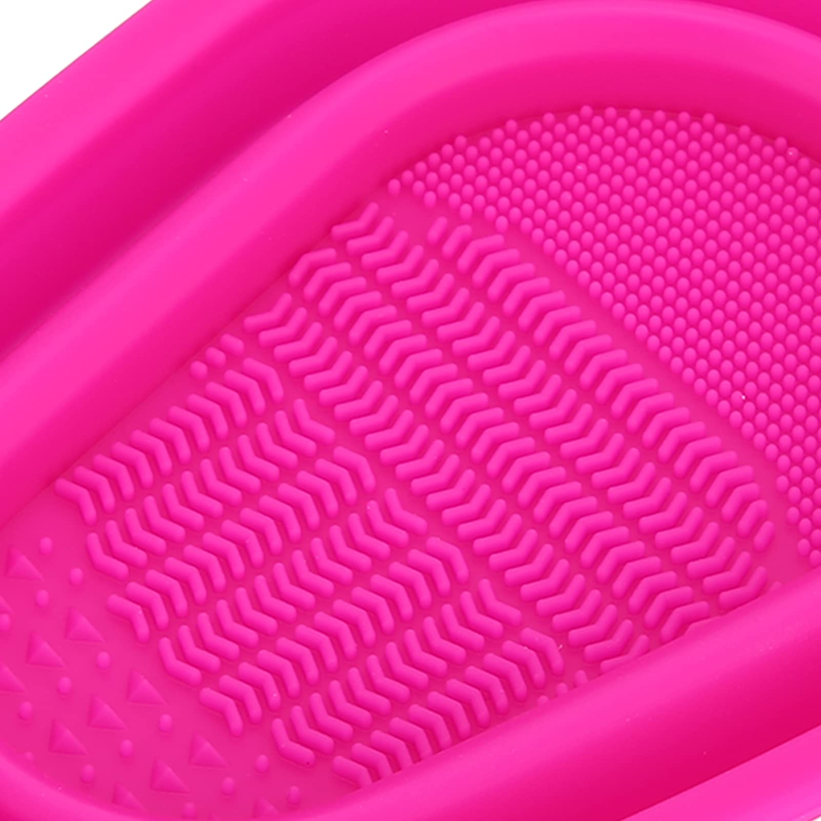 Makeup Brush Cleaner Mat - Reusable Silicone Cleaning Pad for Travel & Home, Soft & Durable (Rose Red) | Perfect for Professional Makeup Artists & Beauty Enthusiasts