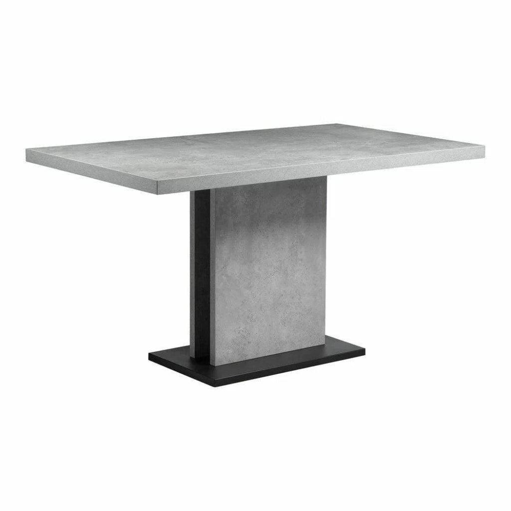 53 Inch Modern Grey Dining Table - Perfect for Small Spaces, Kitchen, Dining Room & Apartment