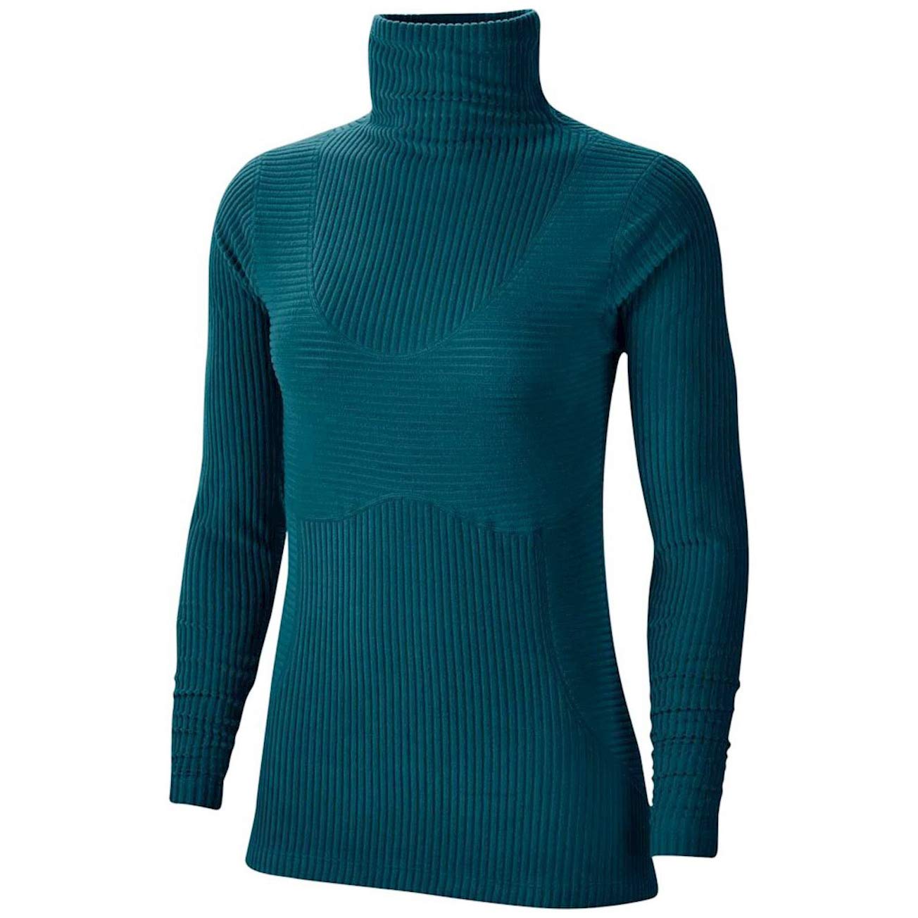 Nike Pro Hyperwarm Women's Training Shirt - Moisture-Wicking Thermal Top for Cold Weather Workouts (Small, Green) | Gym, Running & Outdoor Sports Apparel