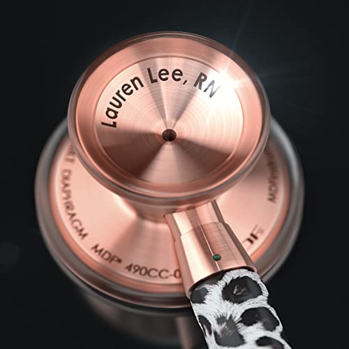 Rose Gold - ENGRAVED - Snow Leopard