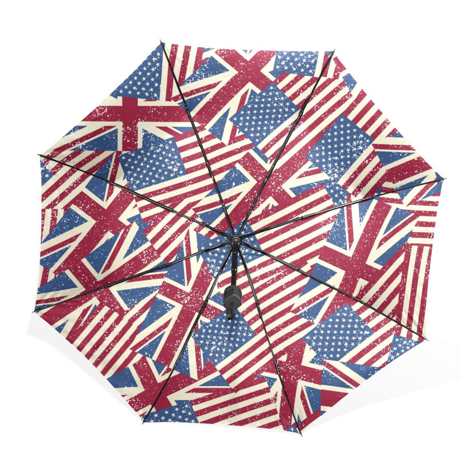 JHKKU Compact Folding Umbrella - UV Protection, Windproof, Lightweight for Travel & Daily Use | Perfect for Rainy Days, Sunny Outdoors, and Commuting