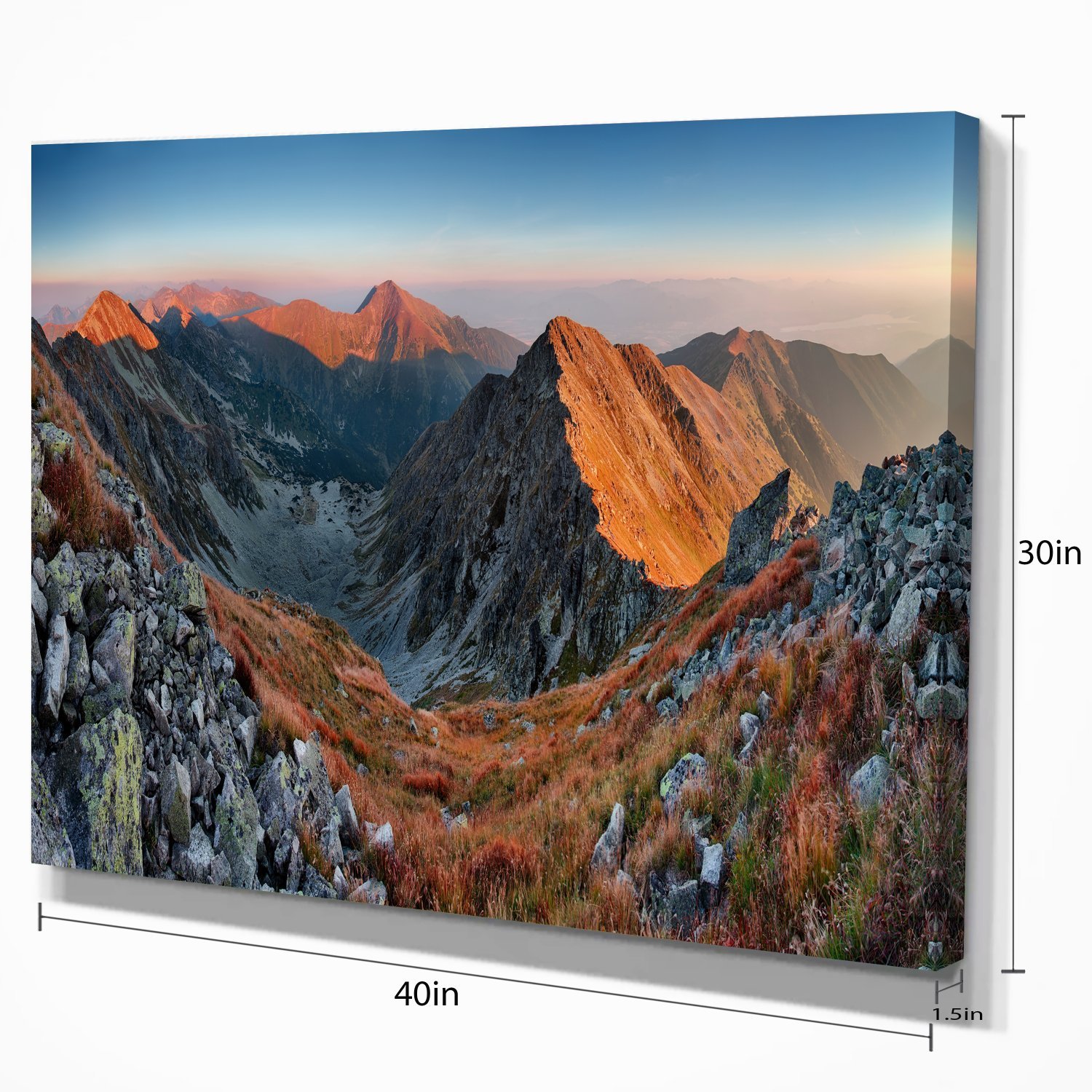 Slovakia Autumn Mountain Landscape Canvas Art Print - Stunning Fall Foliage Wall Decor for Living Room, Bedroom & Office