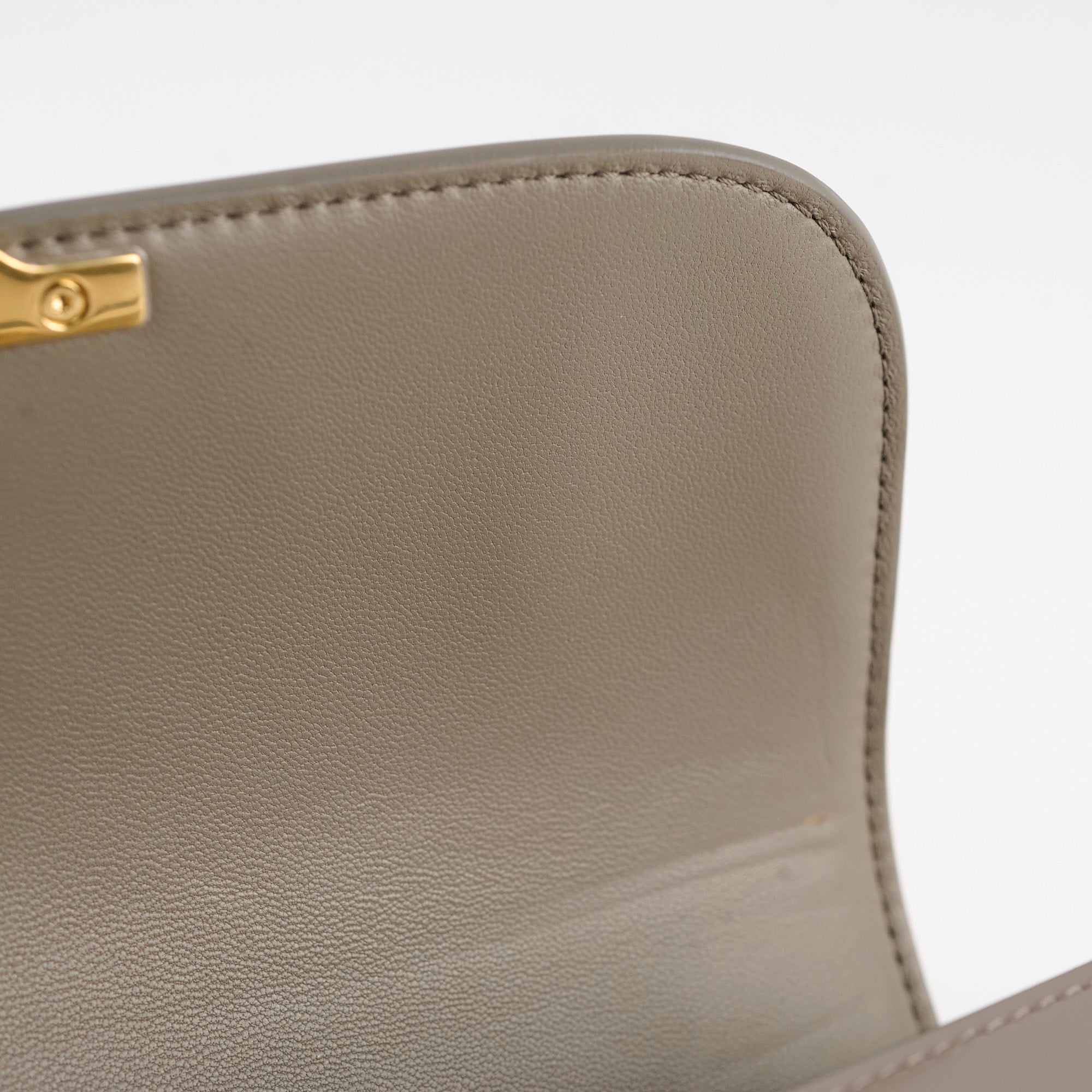 Celine Classique Medium Triomphe Bag Pebble Leather Shoulder Bag for Women | Luxury Designer Handbag for Work, Travel & Everyday Use
