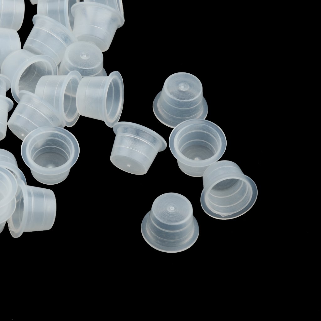 100Pcs Clear Plastic Grommets for Tattoo Machine Needles - Professional Tattoo Gun Supplies - Perfect for Tattoo Artists & DIY Tattoo Kits