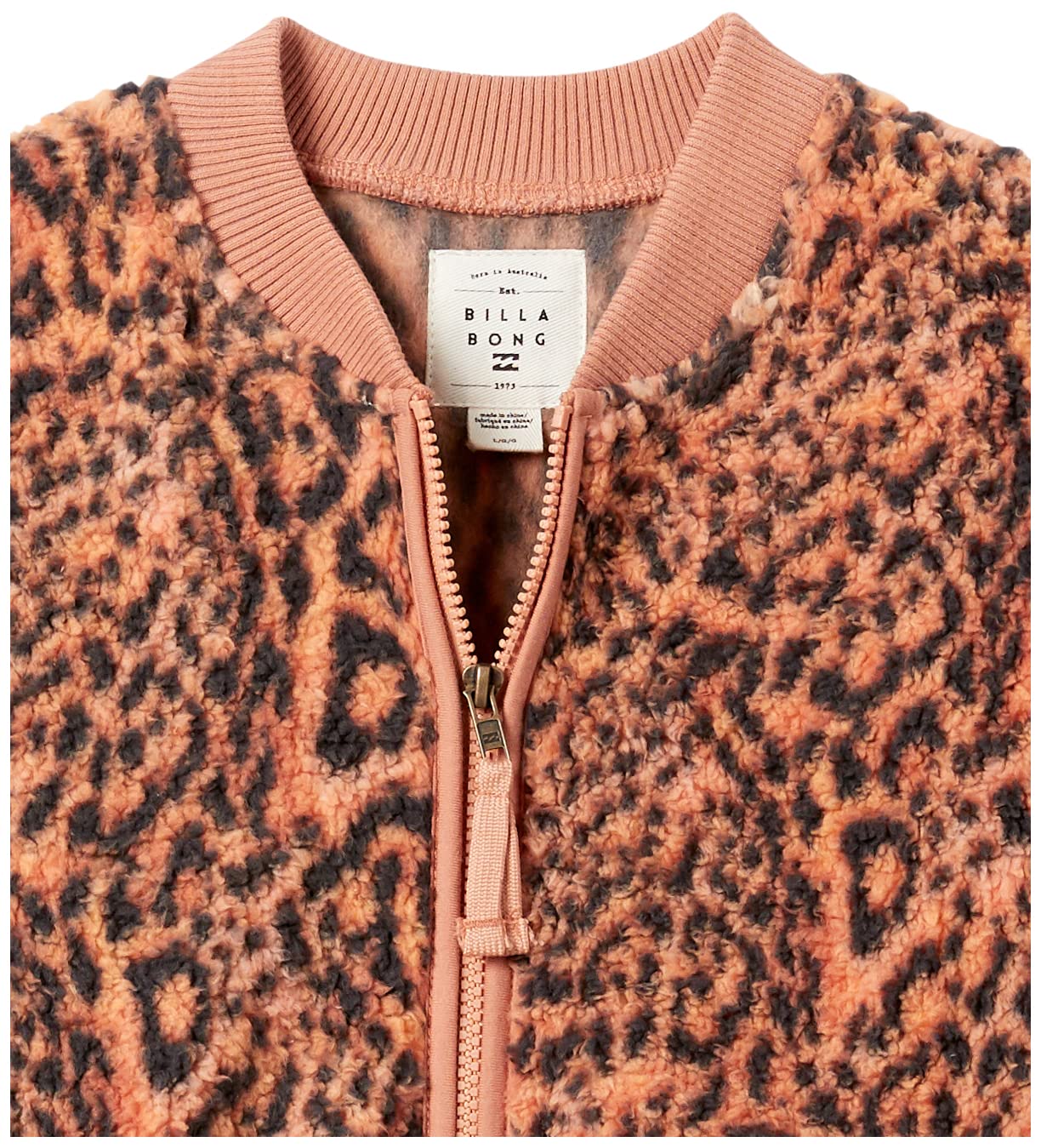 Billabong Girls' Wild Bomber Cozy Fleece Jacket - Warm Winter Outerwear for Teens, Soft & Stylish Cold Weather Coat - Perfect for School, Outdoor Activities & Casual Wear