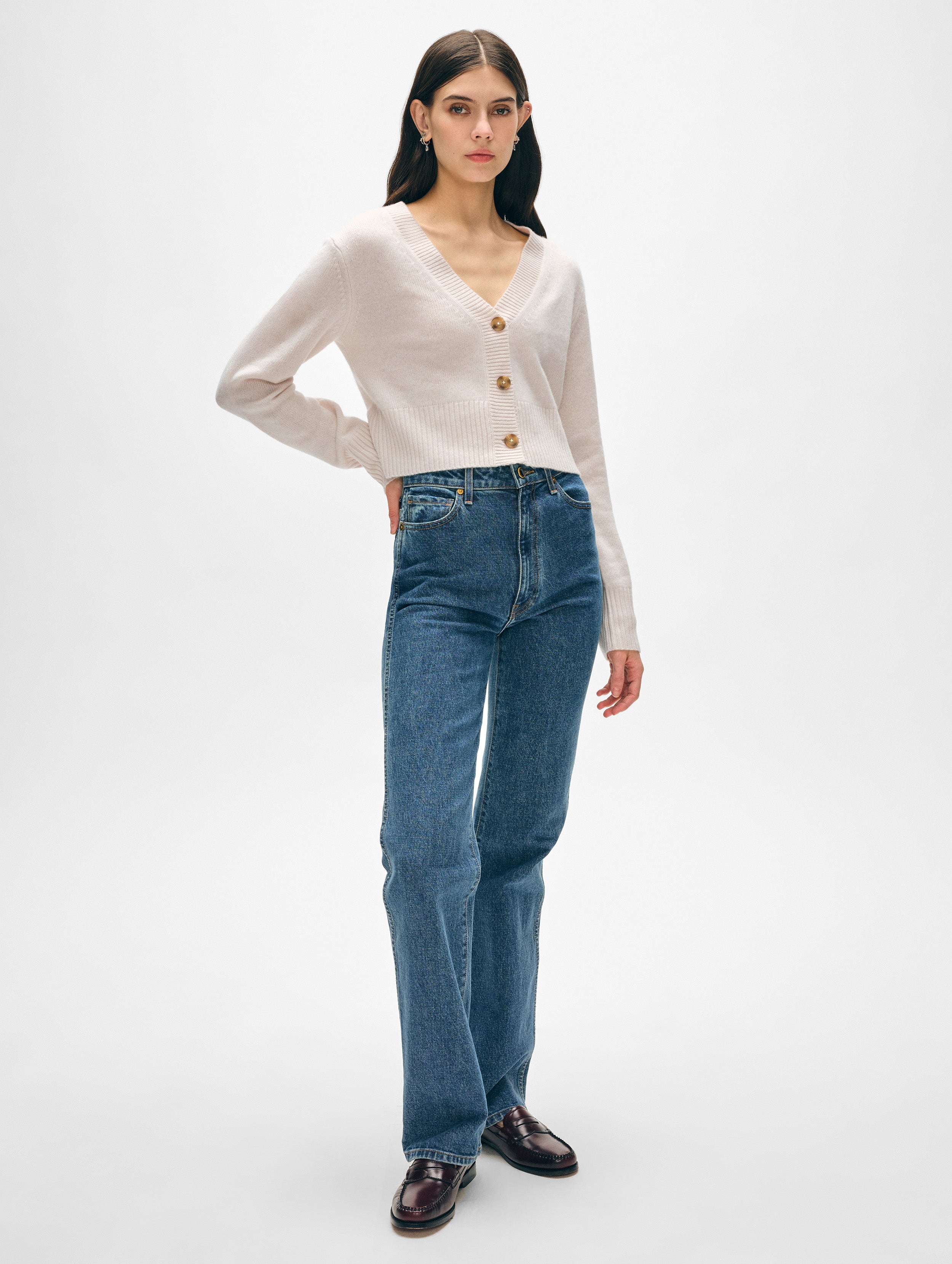 Luxury Cashmere Button Cardigan for Women - Soft & Warm Winter Sweater - Perfect for Office, Travel & Casual Outfits