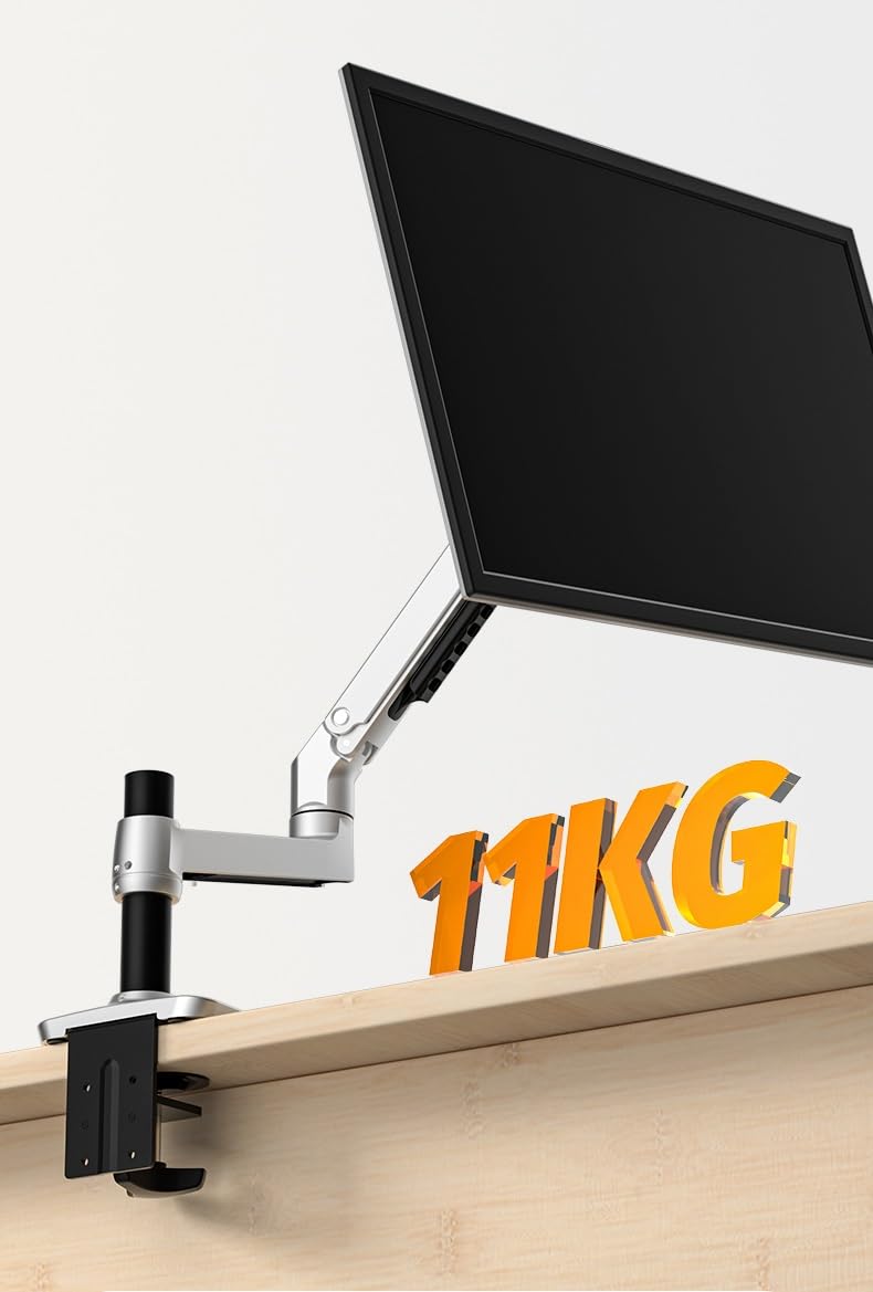 DL-8013II Full Motion Monitor Arm - Adjustable Aluminum Stand for 17-38