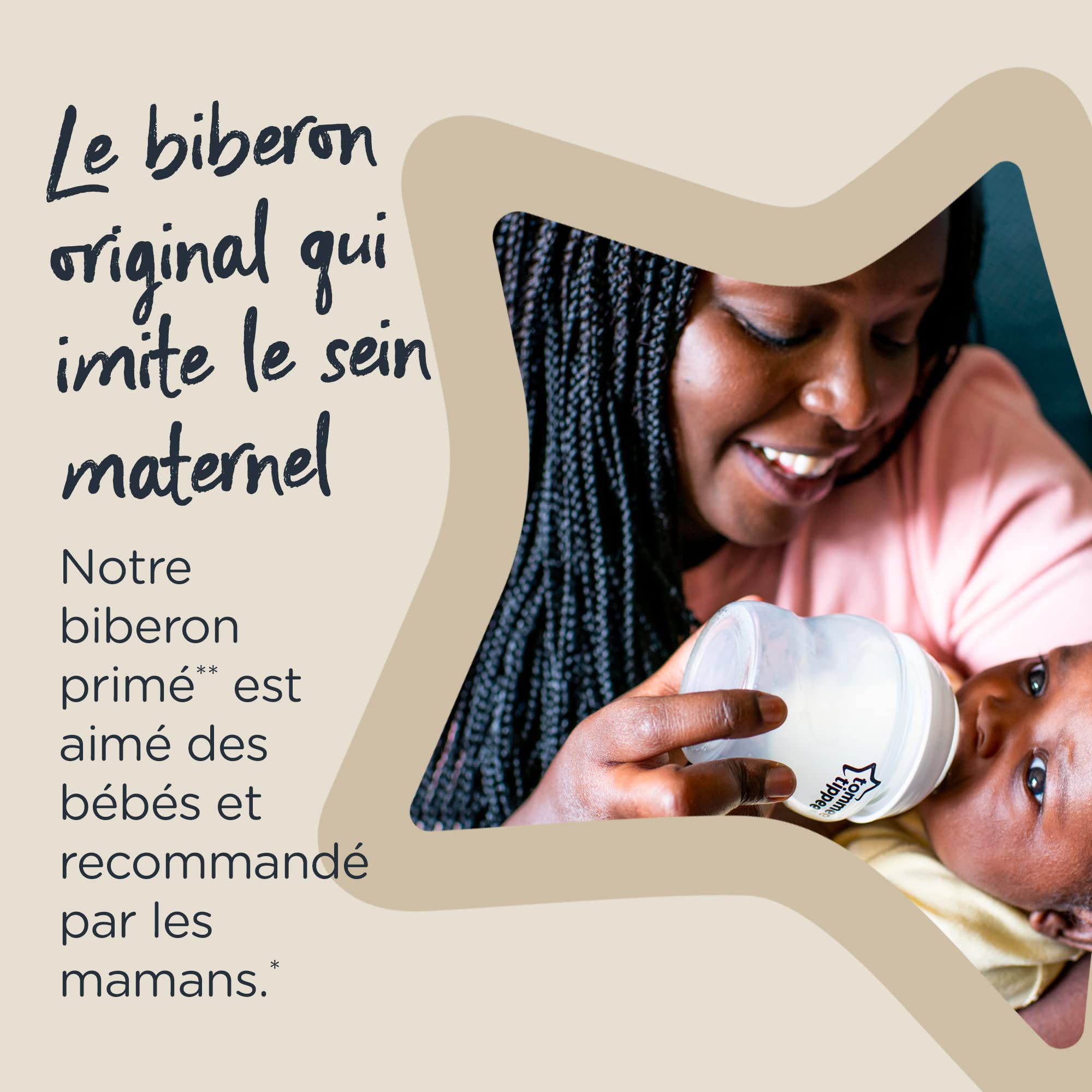 Tommee Tippee Closer to Nature Baby Bottles 9oz (260ml) - BPA-Free, Anti-Colic, Slow Flow Nipple - Perfect for Newborns & Infants - Ideal for Breastfeeding Transition & On-the-Go Feeding