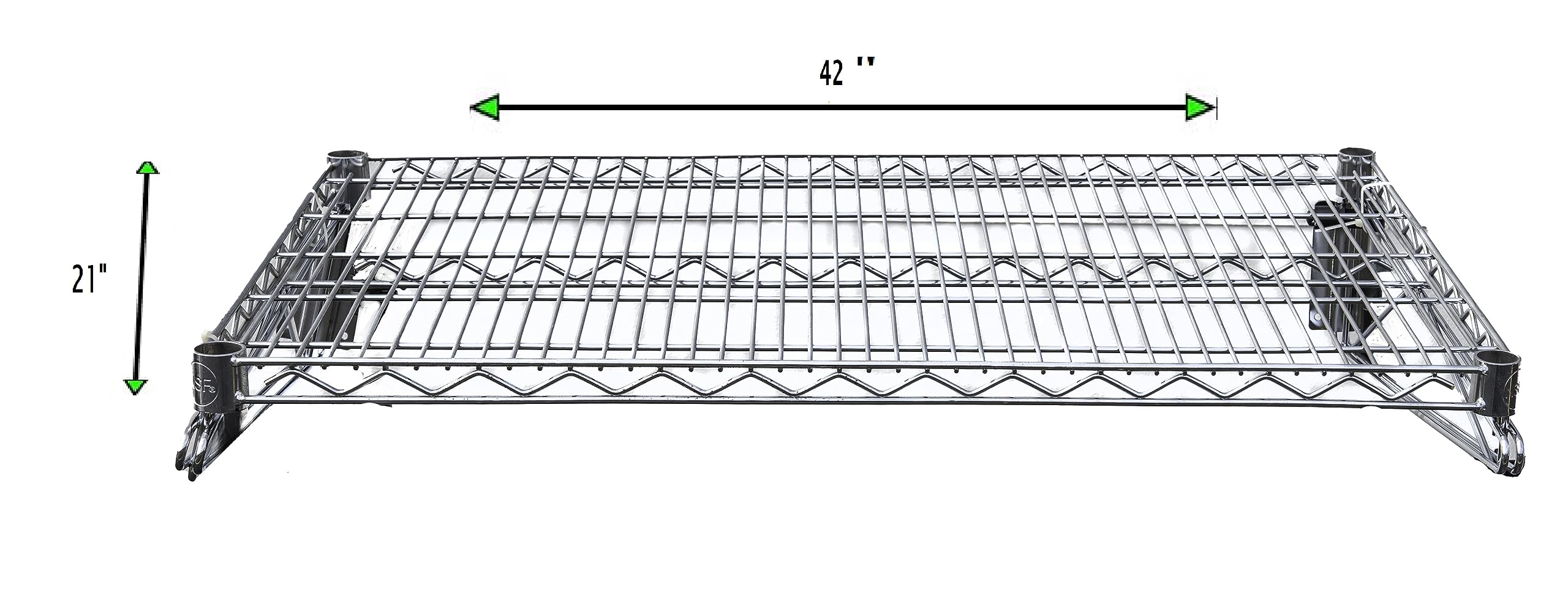 Heavy Duty Chrome Wire Storage Wall Shelf - 21
