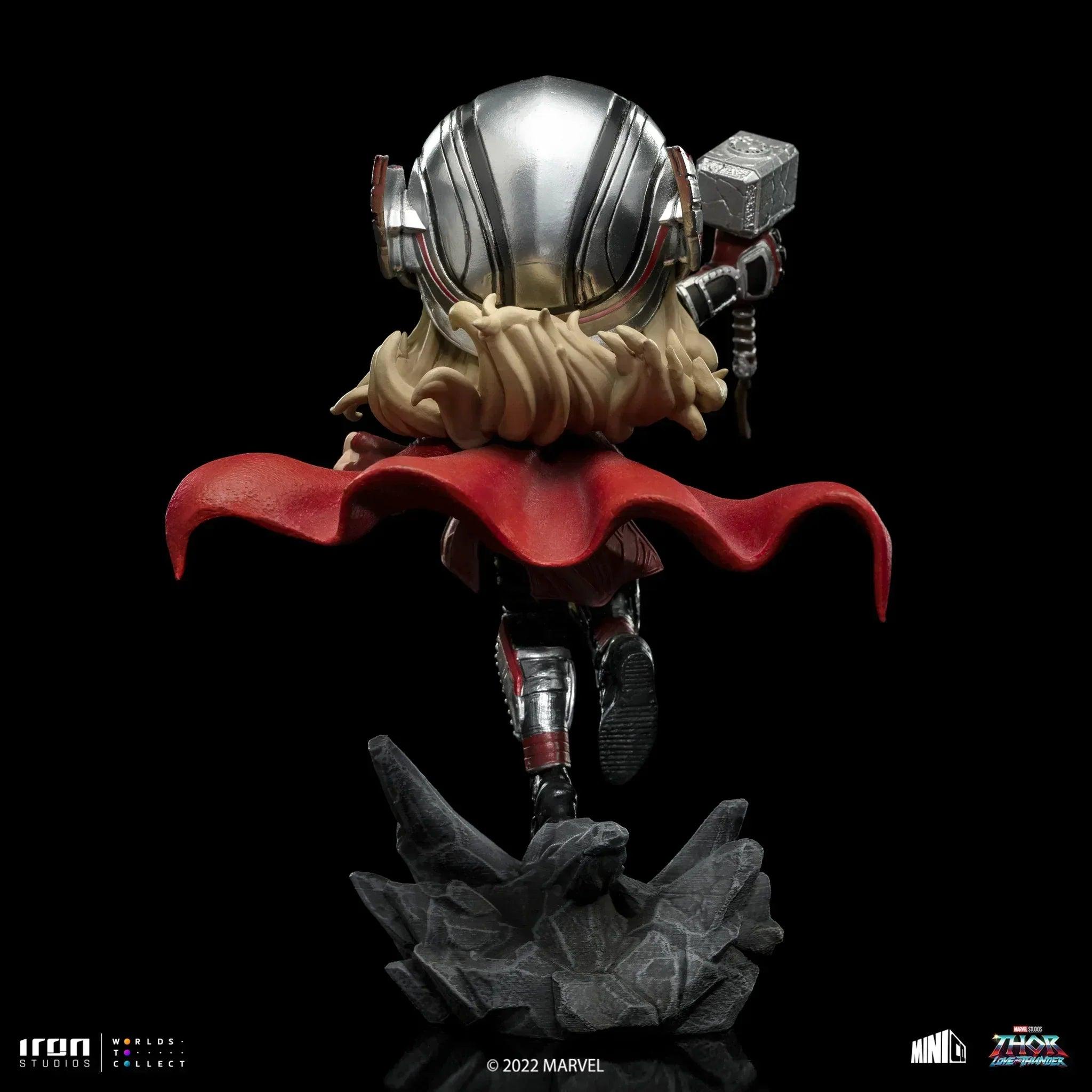 Iron Studios Thor: Love and Thunder Mighty Thor Jane Foster MiniCo Figure - Collectible Marvel Superhero Statue for Display & Gifts