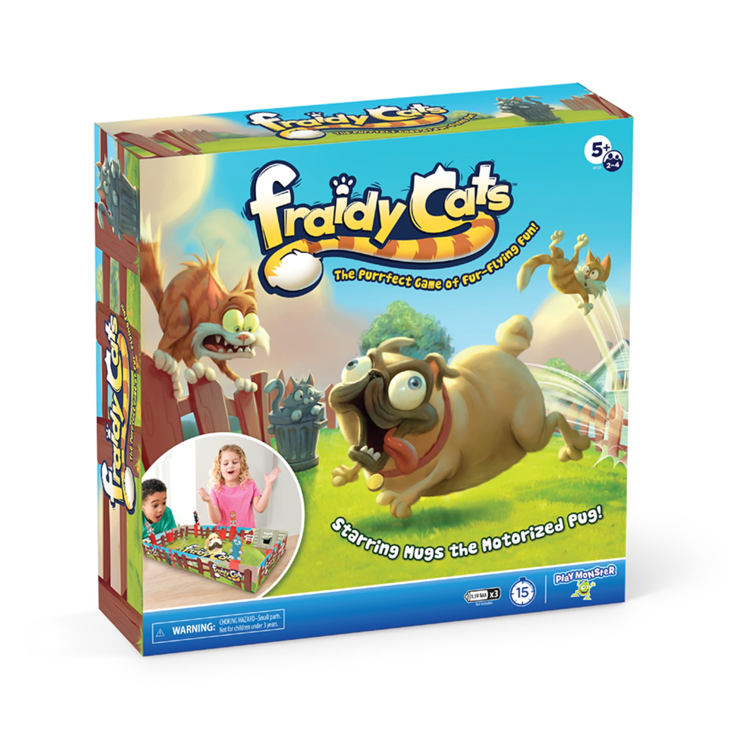 Fraidy Cats Interactive Board Game for Kids & Families - Fun Multiplayer Game for Ages 5+, Perfect for Family Game Night, Preschool Learning & Group Play - Great Gift for Kids Birthday Parties & Indoor Activities