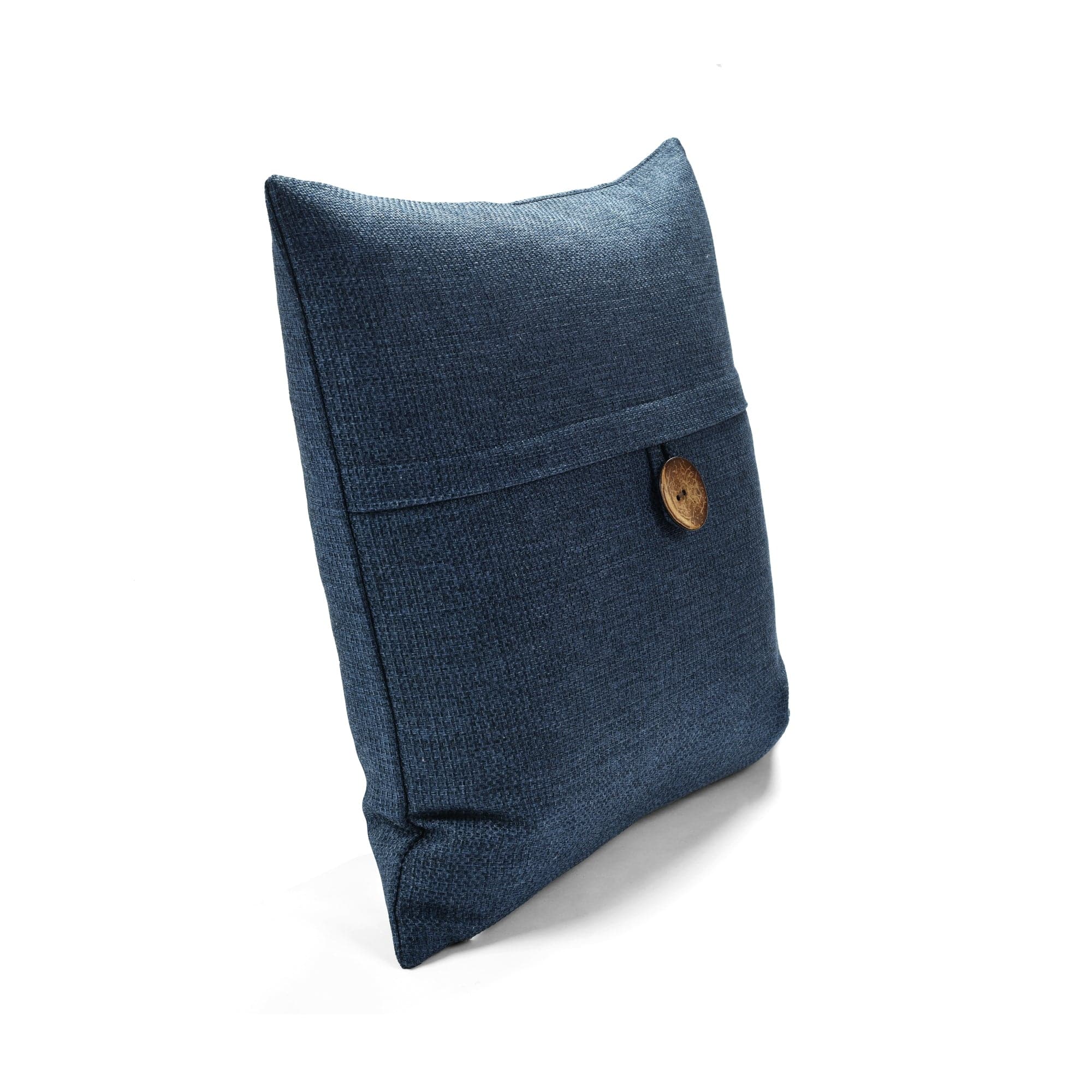 Linen Texture Woven Button Decorative Pillow Cover - Soft Bohemian Style Cushion Case for Sofa, Bed, Living Room & Home Decor