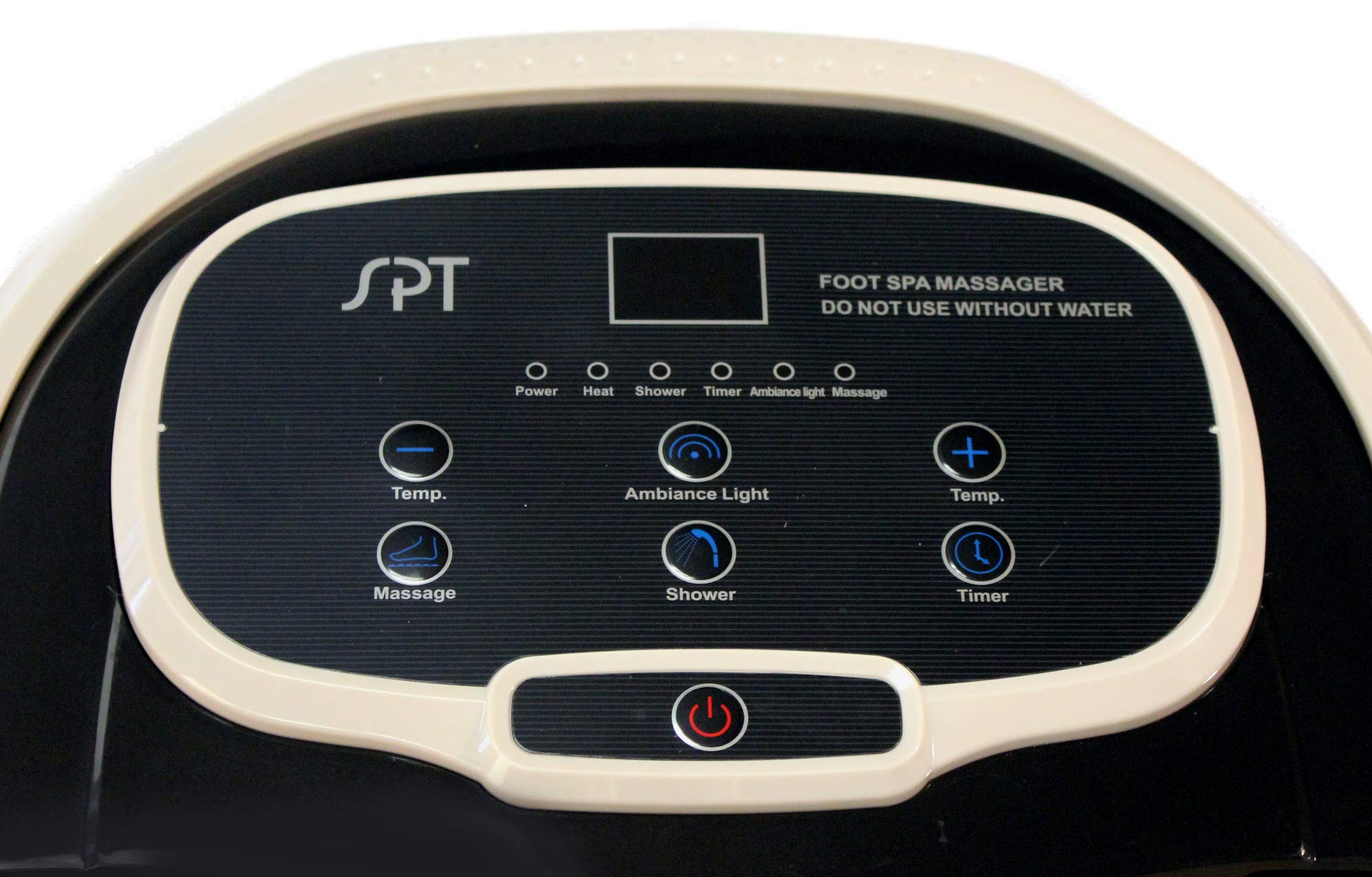 SPT SPA-3549B Electric Foot Spa Massager with Motorized Rollers - Deep Relaxation for Tired Feet, Brown - Perfect for Home Spa, Post-Workout Recovery & Stress Relief